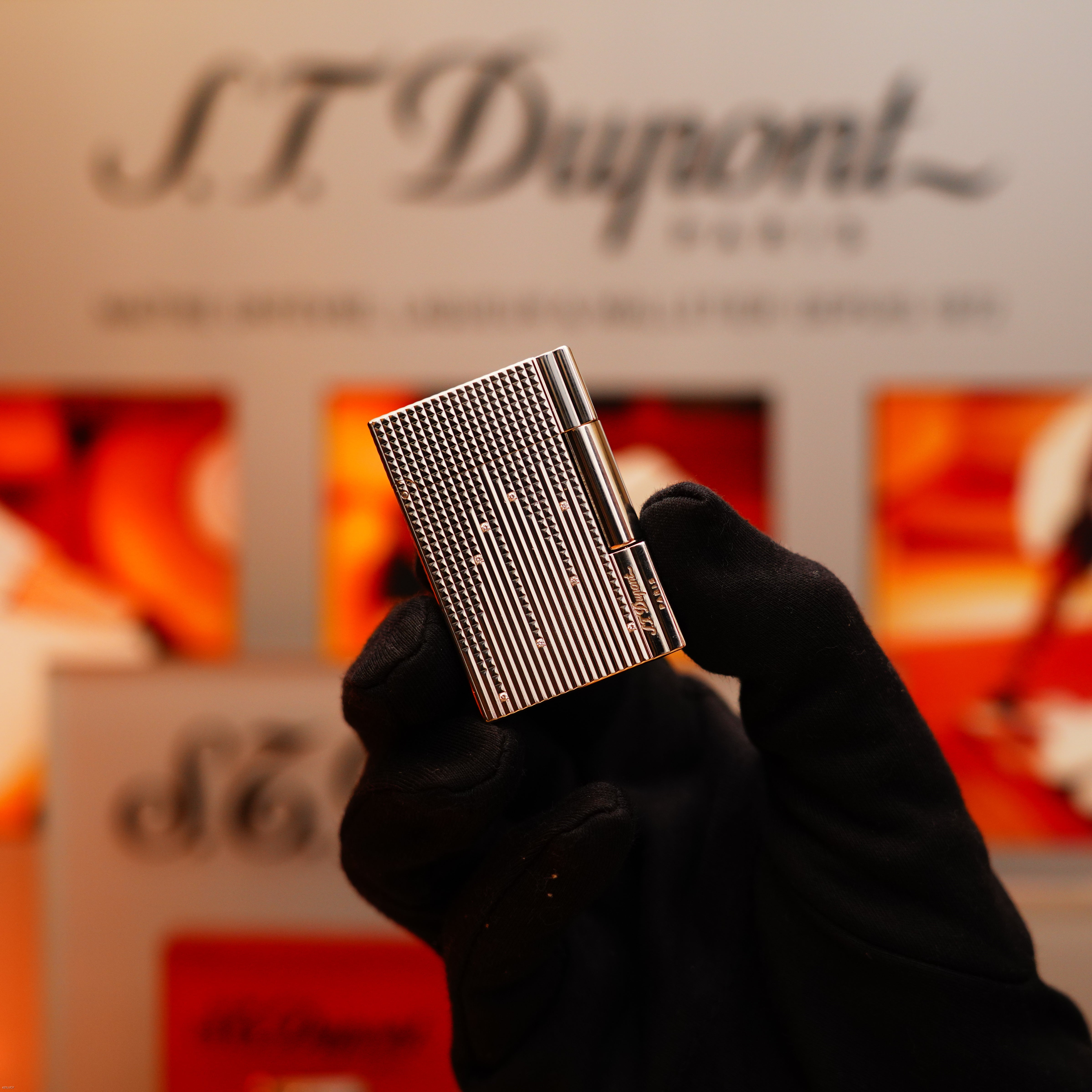 Vintage 2005 St Dupont Gatsby Diamond Drops with 16 Natural