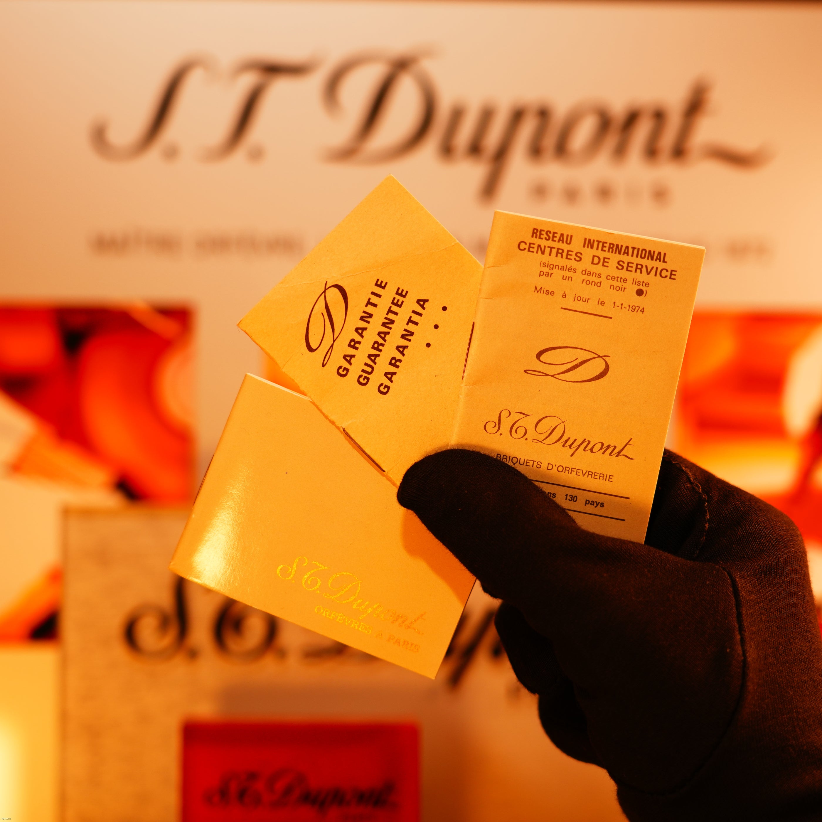 Vintage 1978 S.T. Dupont Ligne 1 Micro Pyramid Guilloché 24k Heavy Gold Finish Small Lighter