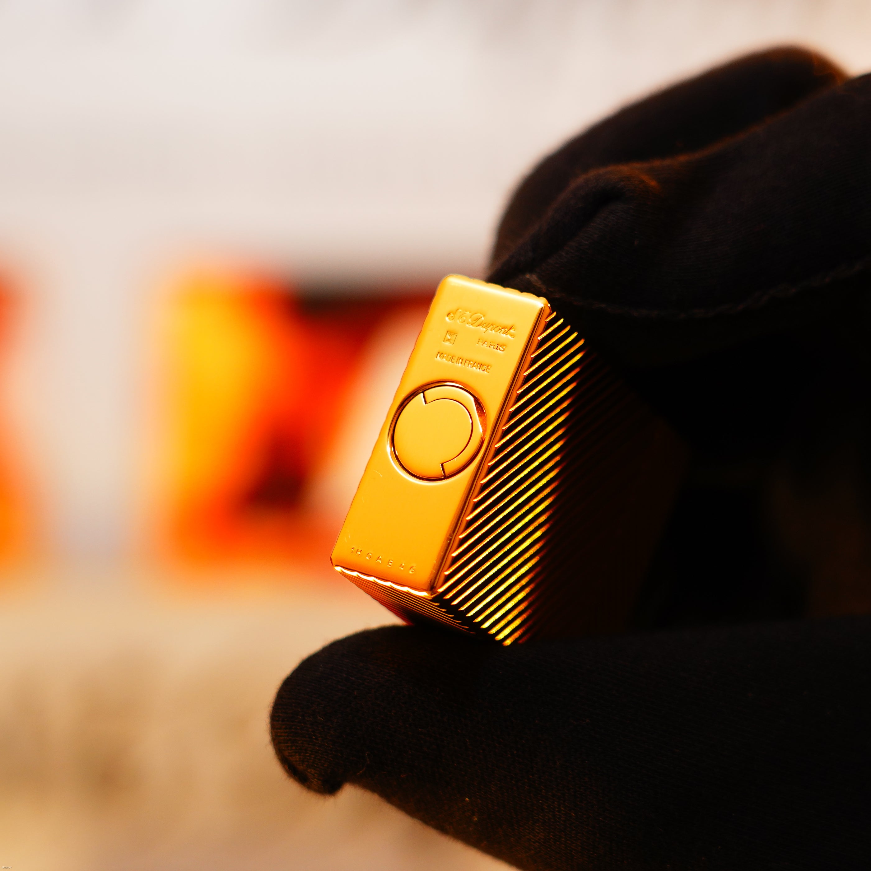Vintage 1990 S.T. Dupont Ligne 1 Heavy 24k GoldFinish Short Lighter –  Classic Lines