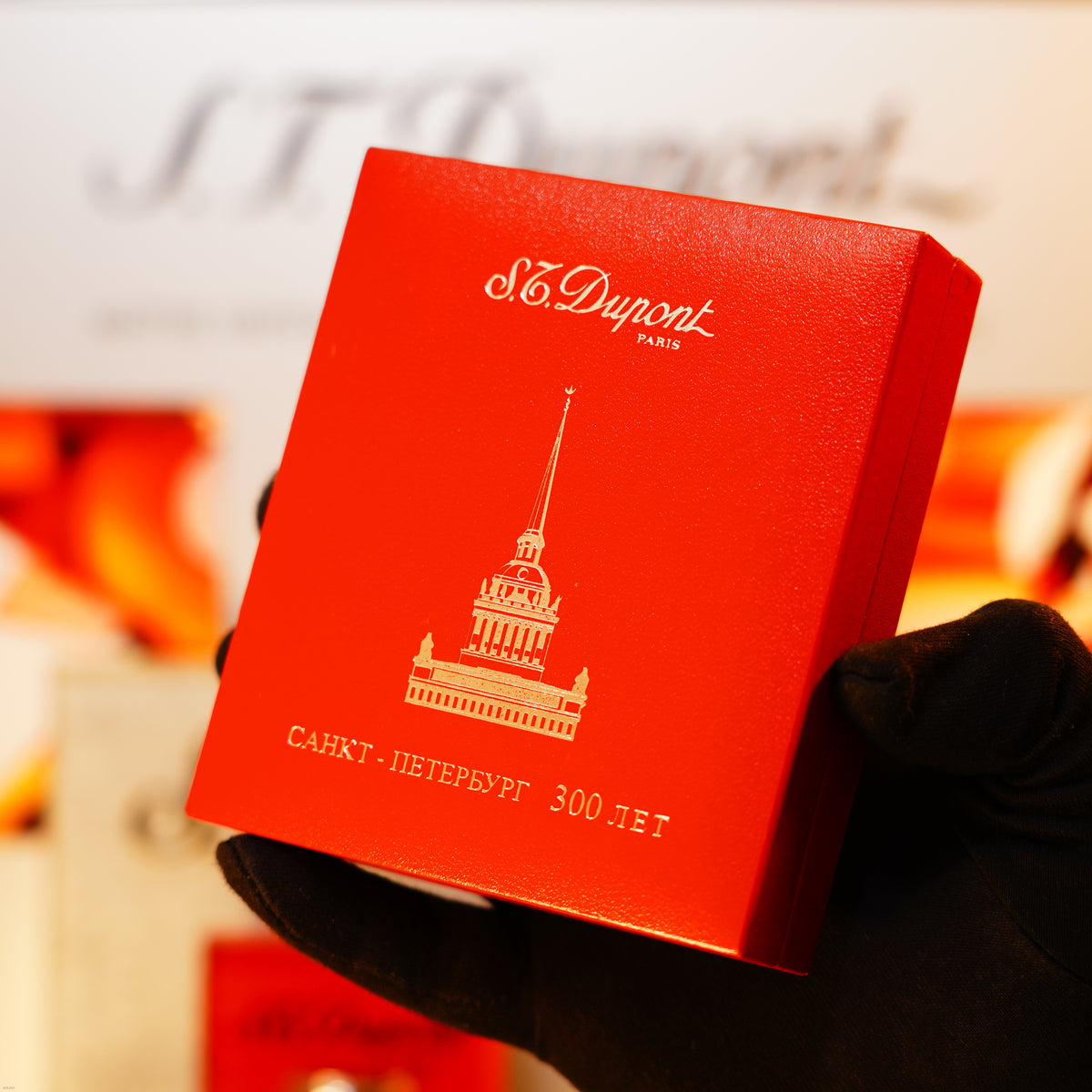 Vintage 2000 S.T. Dupont Ligne 2 Large “Saint Petersburg” Limited Edition – Platinum Finish, One of 300 Worldwide, Near‑NOS with Loud Cling, Full Set