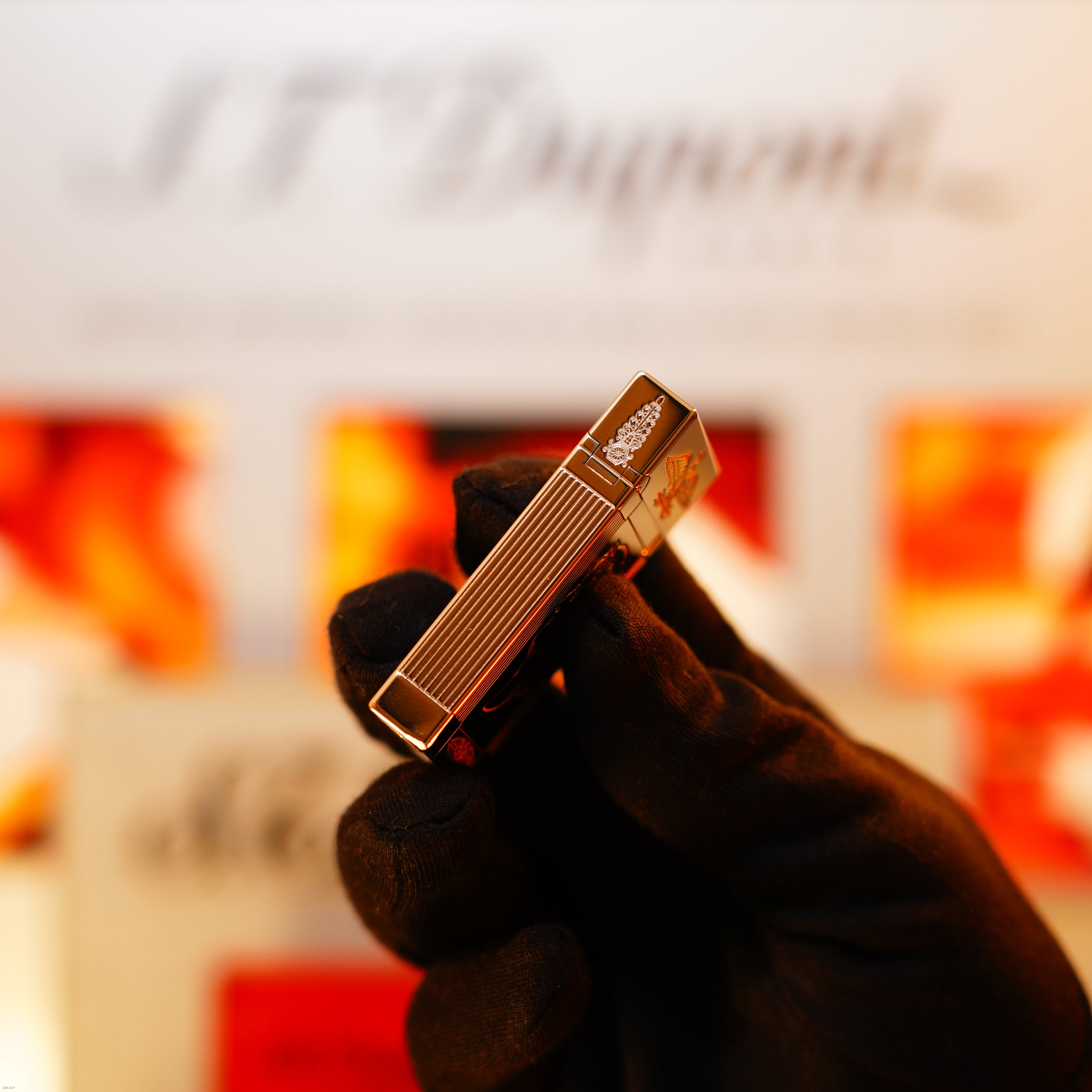 Vintage 1998 S.T. Dupont Ligne 2 Large “Napoleon Bonaparte” Limited Edition – Palladium Finish, One of 1500, Collector Set, Good Condition with Minor Mark