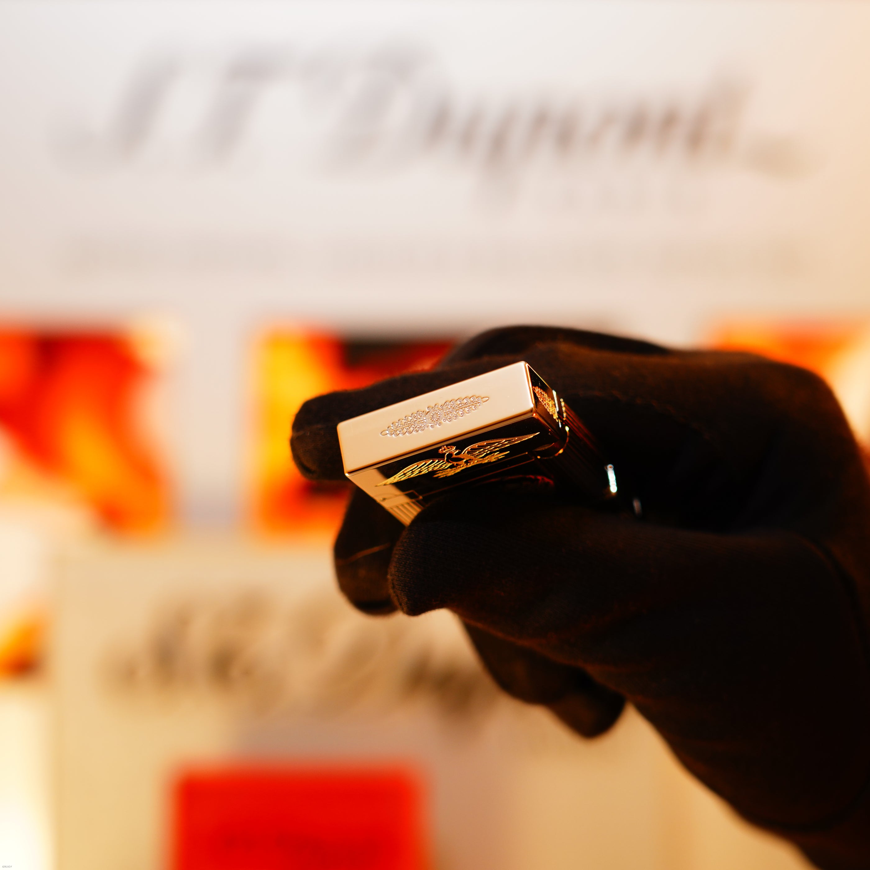 Vintage 1998 S.T. Dupont Ligne 2 Large “Napoleon Bonaparte” Limited Edition – Palladium Finish, One of 1500, Collector Set, Good Condition with Minor Mark