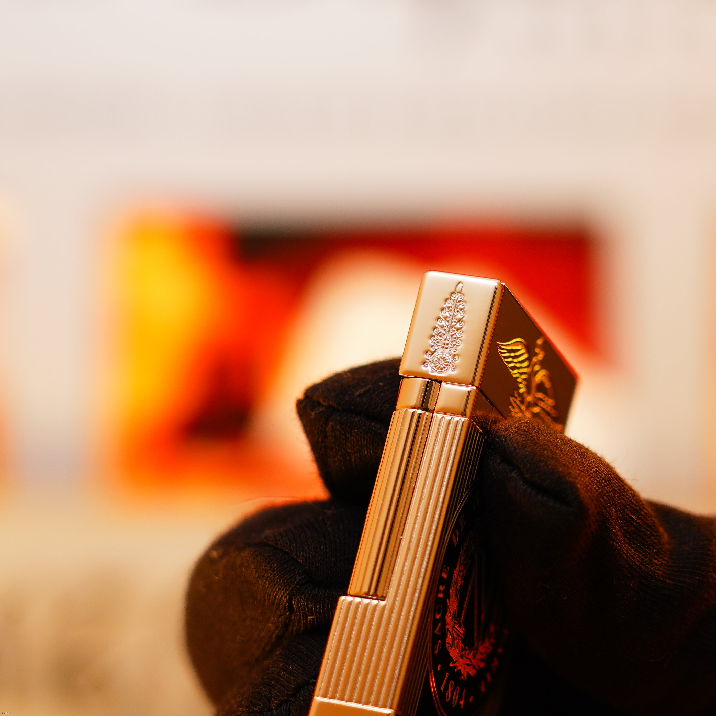 Vintage 1998 S.T. Dupont Ligne 2 Large “Napoleon Bonaparte” Limited Edition – Palladium Finish, One of 1500, Collector Set, Good Condition with Minor Mark