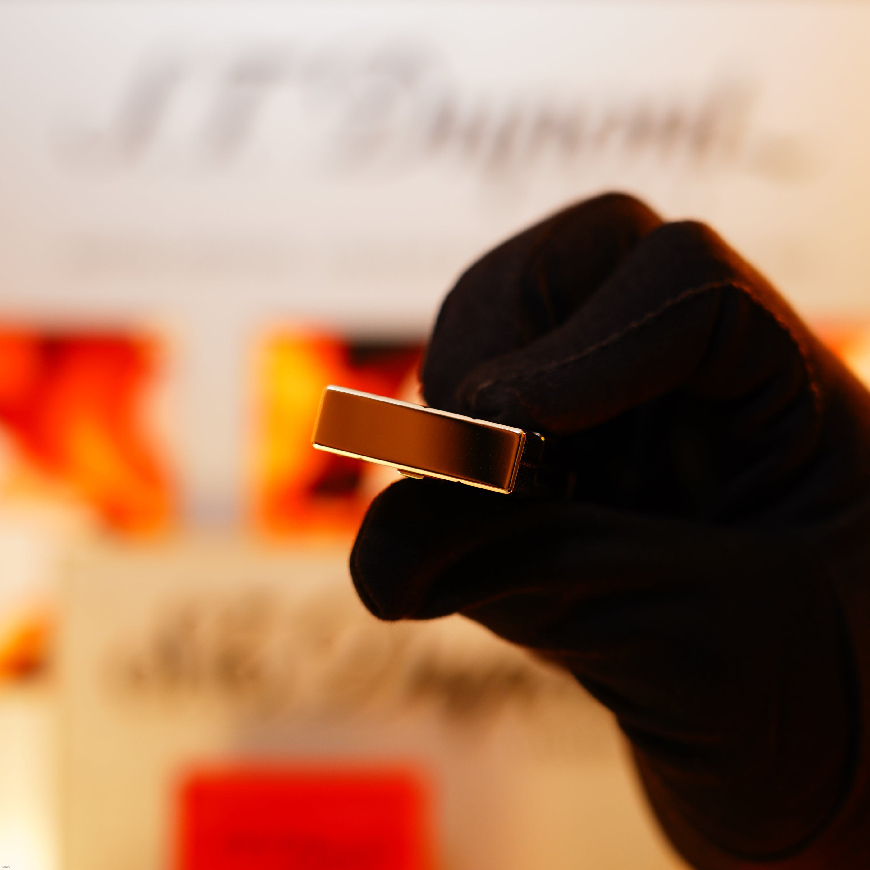 Vintage 2000 S.T. Dupont Ligne 2 Large “Night &amp; Light” Diamonds Edition – Solid Platinum Bar Set with 14 Natural Brilliant Diamonds, Loud Clink, Full Set with Certificate