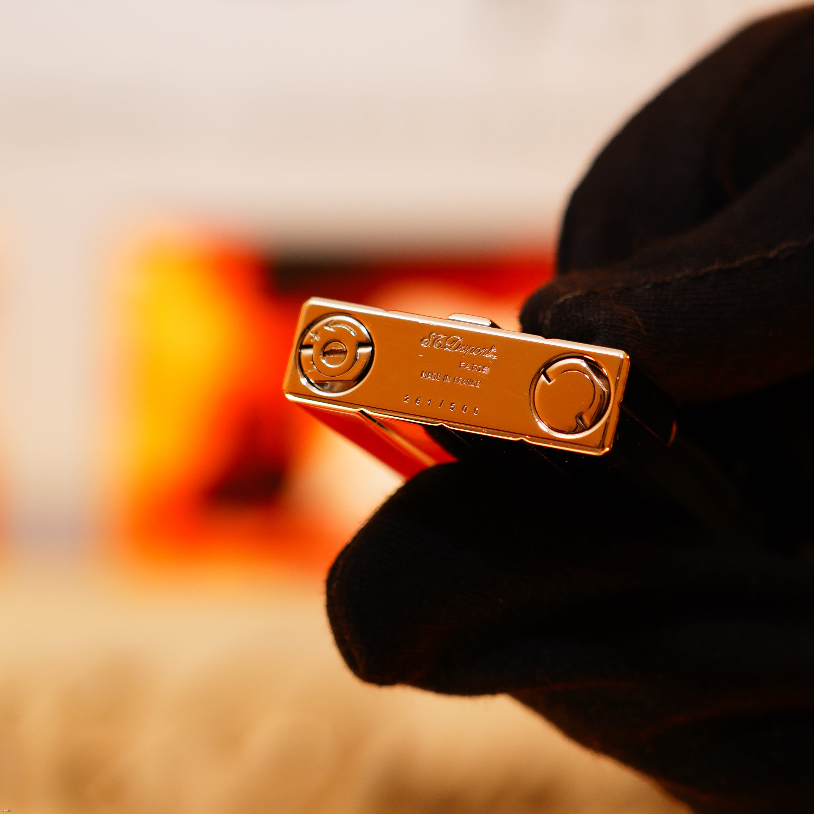 Vintage 2000 S.T. Dupont Ligne 2 Large “Night &amp; Light” Diamonds Edition – Solid Platinum Bar Set with 14 Natural Brilliant Diamonds, Loud Clink, Full Set with Certificate