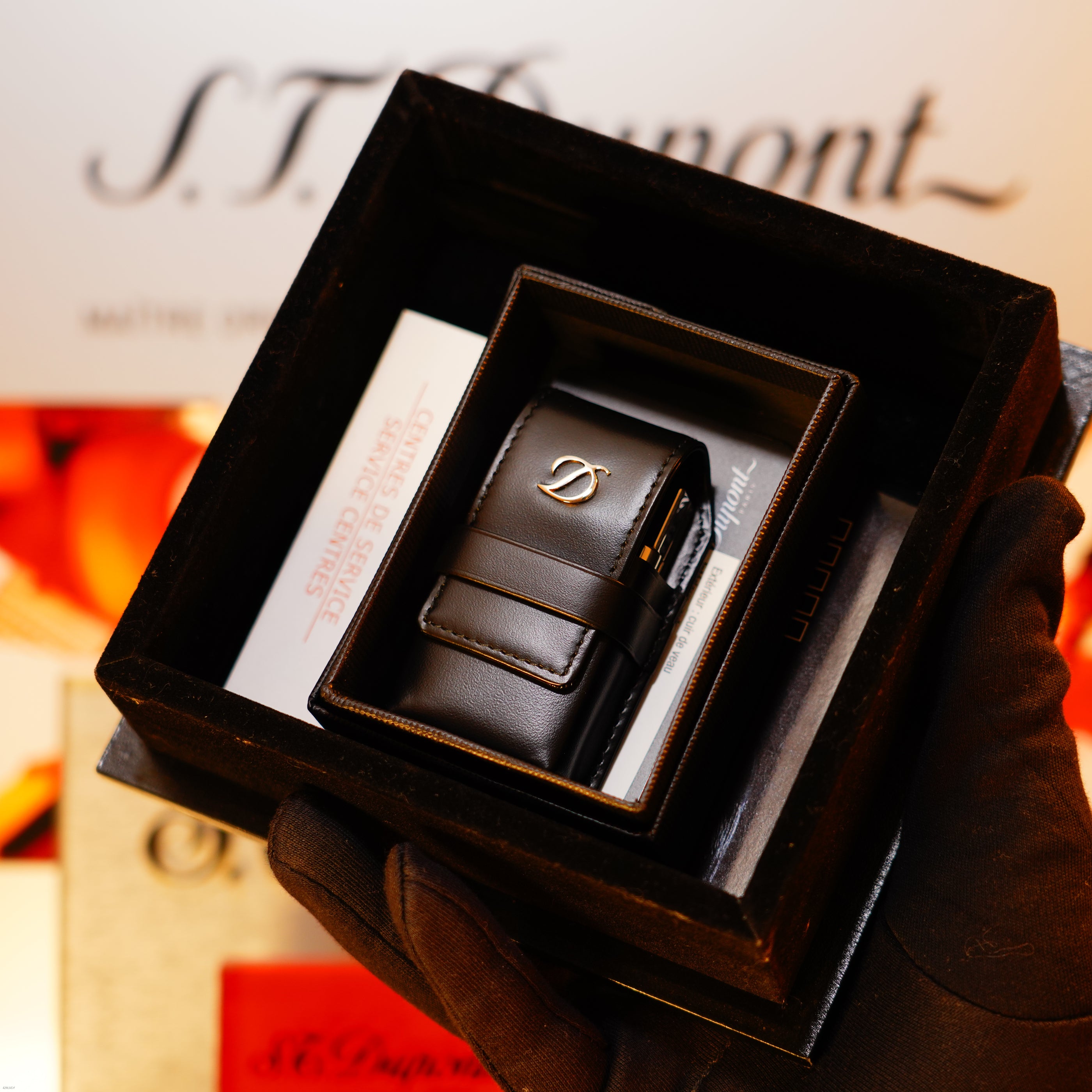 Vintage 2000 S.T. Dupont Ligne 2 Large “Night &amp; Light” Diamonds Edition – Solid Platinum Bar Set with 14 Natural Brilliant Diamonds, Loud Clink, Full Set with Certificate