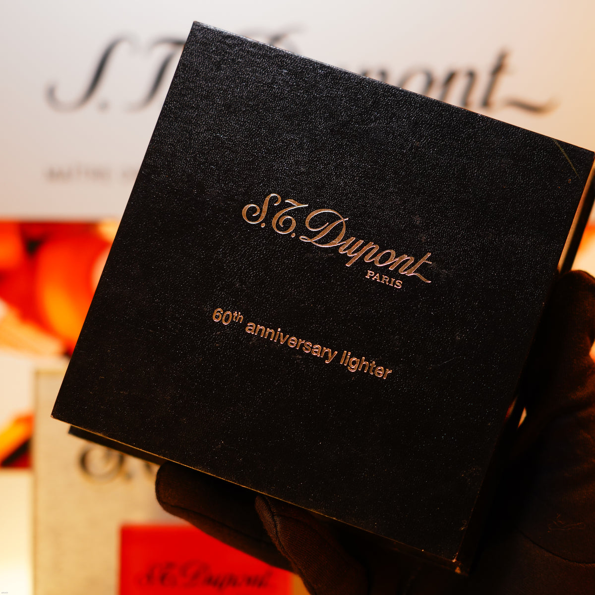 Vintage 2000 S.T. Dupont Ligne 2 Large “Night & Light” Diamonds Edition – Solid Platinum Bar Set with 14 Natural Brilliant Diamonds, Loud Clink, Full Set with Certificate