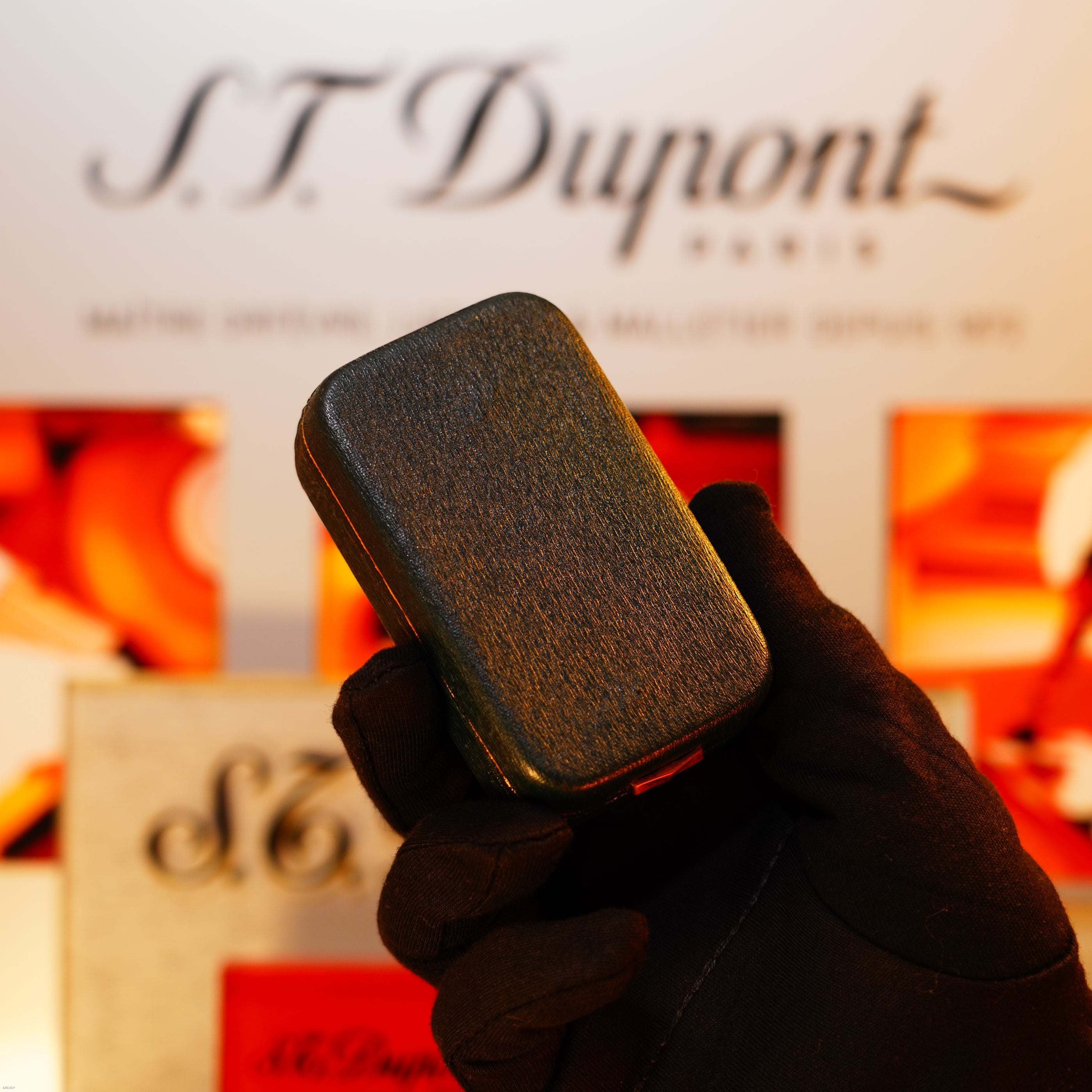 Vintage 1971 Dunhill Rollagas “Cross Hatch” Lighter – Heavy Silver Finish, Rare Early Pattern, Good Full Set