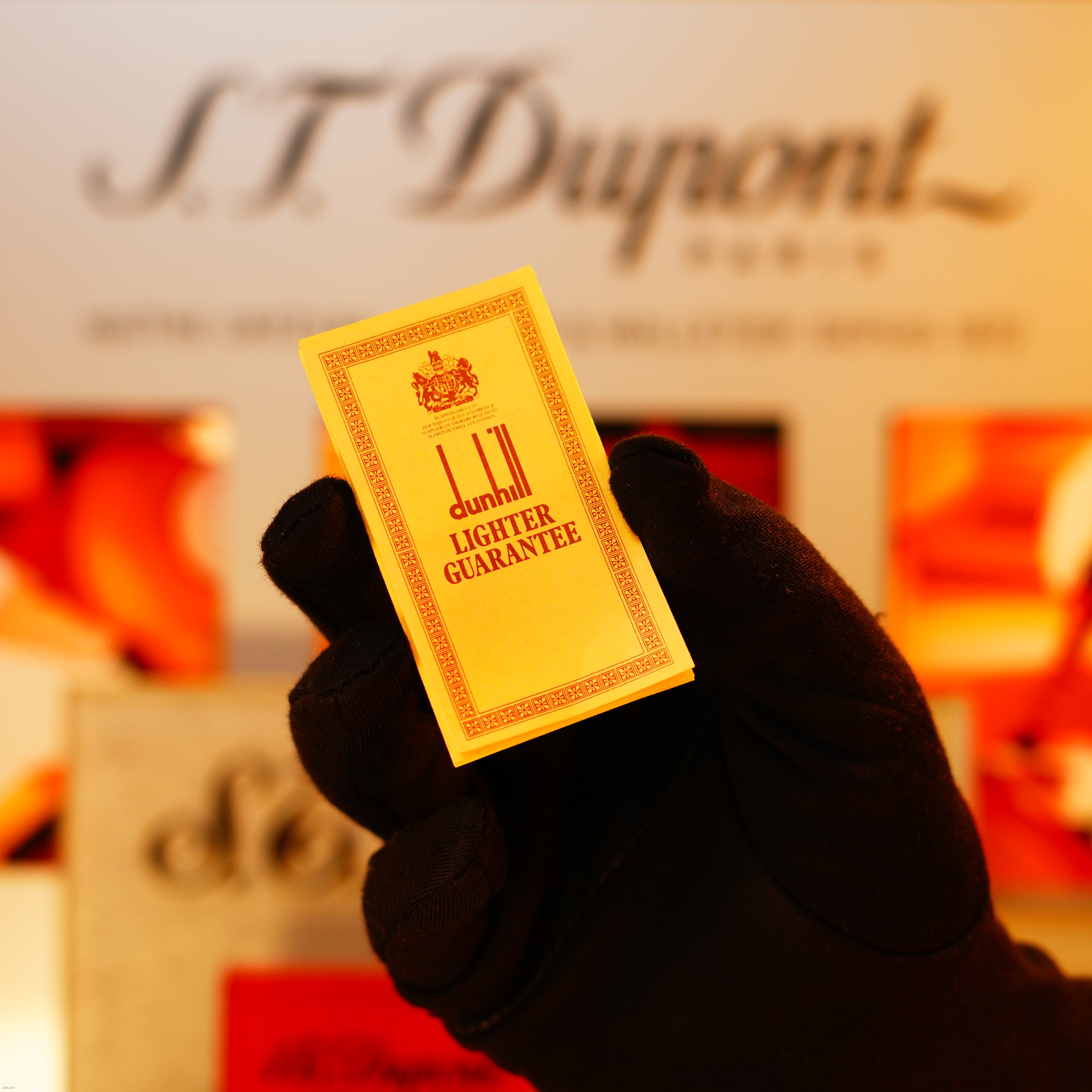 Vintage 1960 Dunhill Dress Lighter – Heavy 24K Gold‑Plated “Barley Pattern”, New Old Stock Full Set from London’s Golden Era