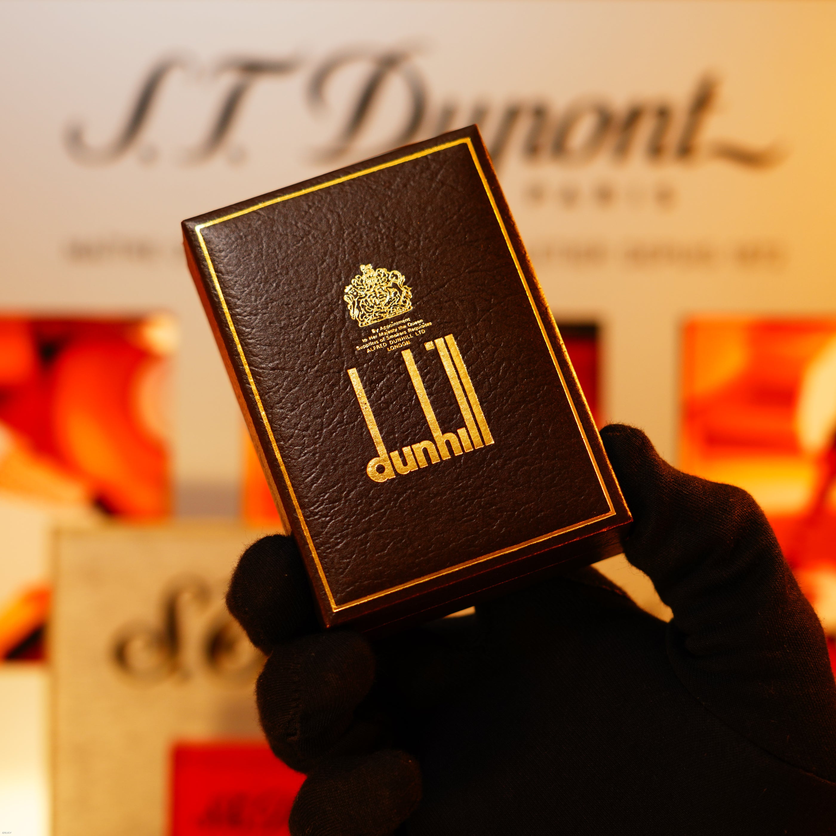 Vintage Nov 1979 Dunhill Rollagas 24k Gold Rare Engraved Pattern Lighter – Full Set