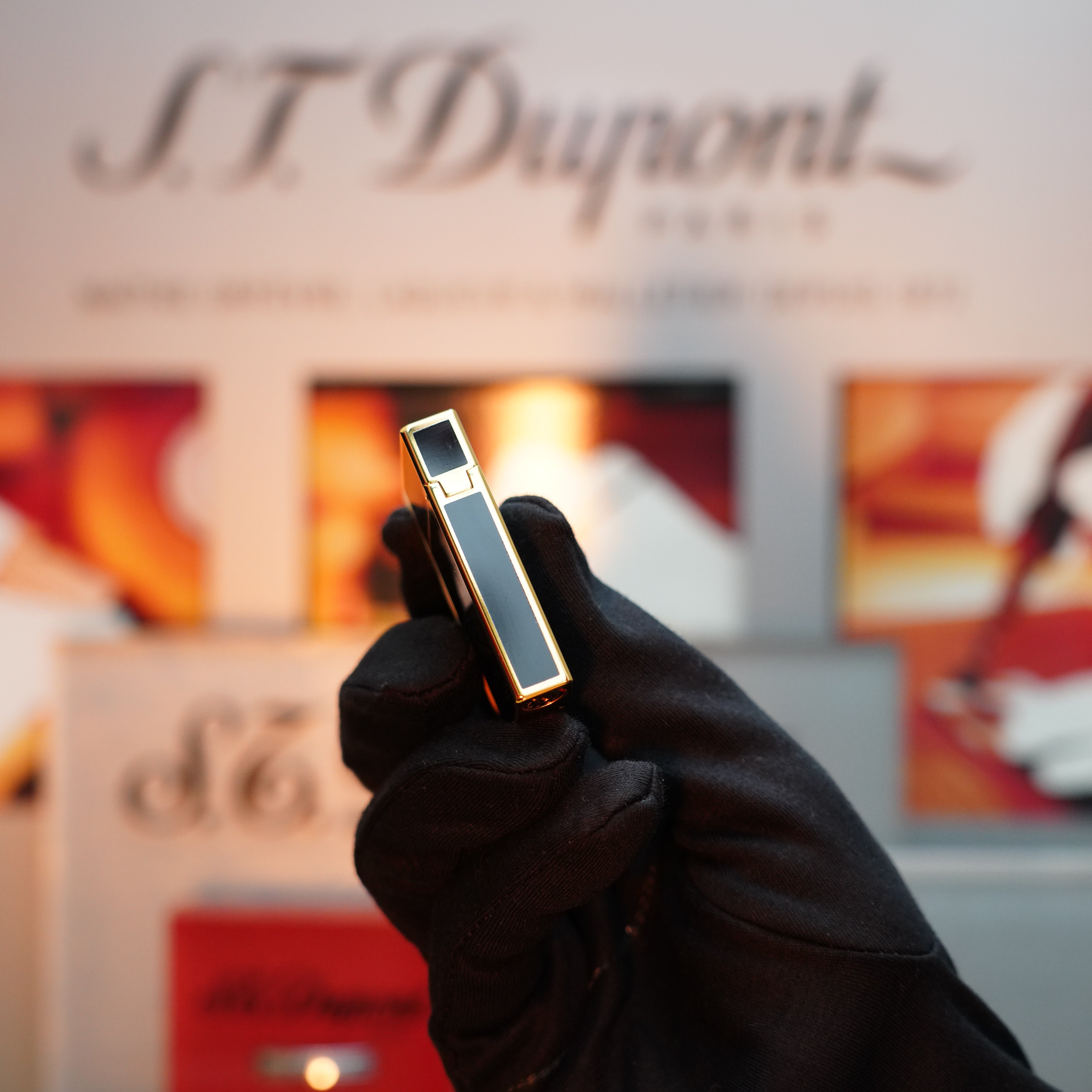 Vintage 1992 S.T. Dupont Important Columbus Gatsby 24k Gold Finish