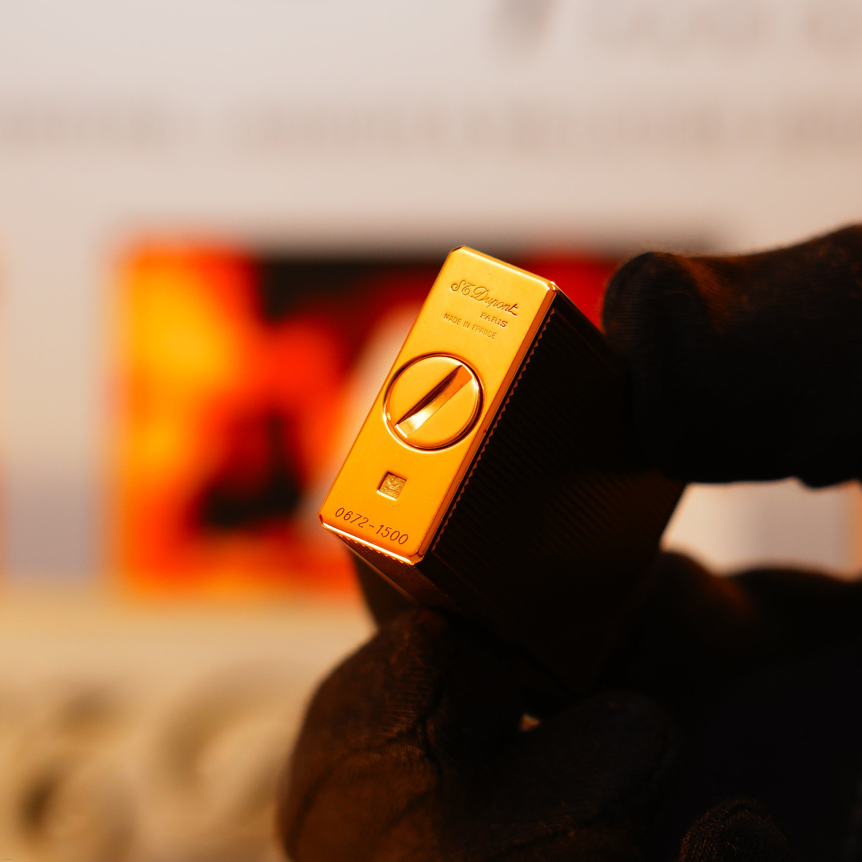 Vintage 1991 S.T. Dupont “Jubile” Limited Edition Petrol Lighter – 18K Gold-Finish Paris Series, Limited to 1500 Worldwide