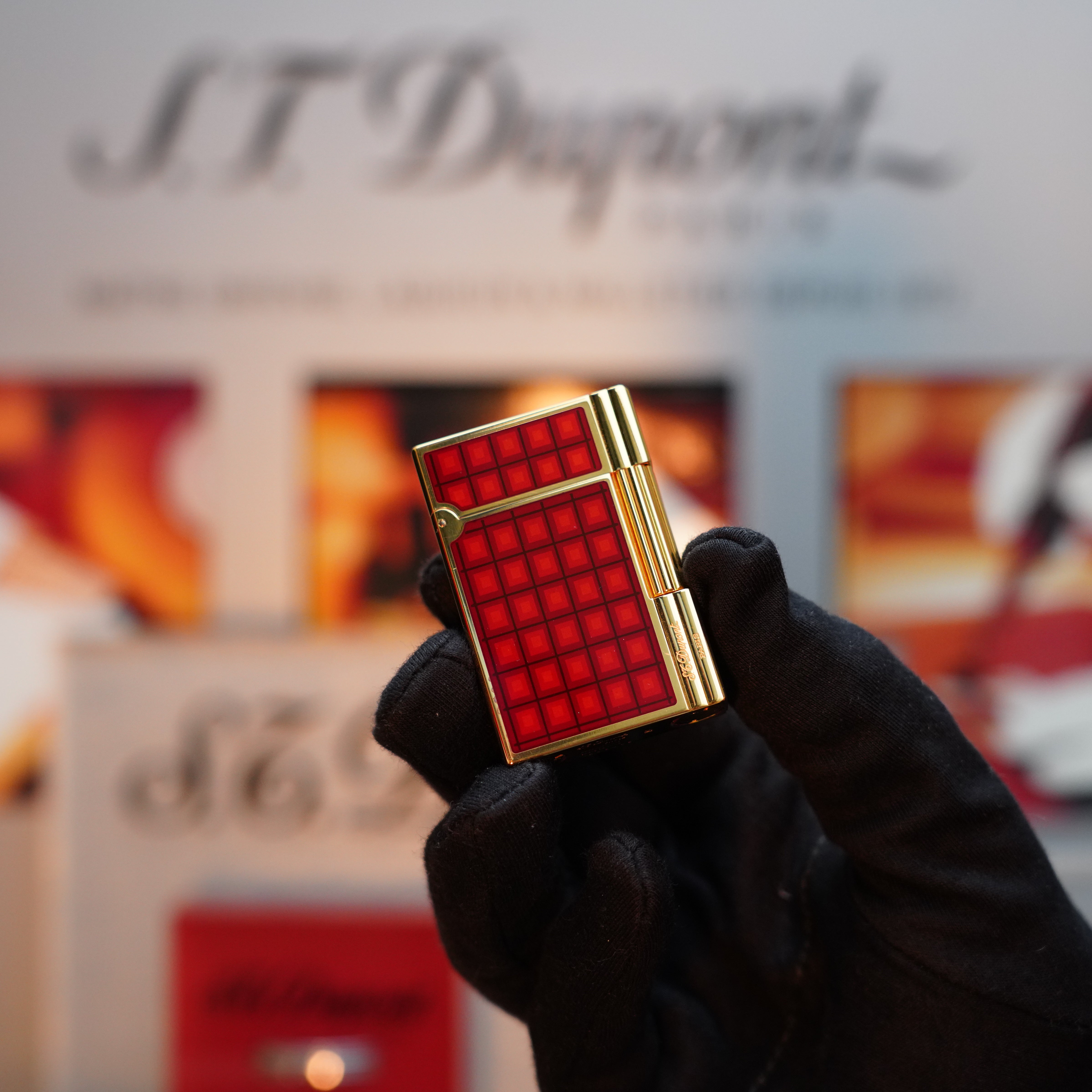 Vintage 1990 S.T. Dupont Gatsby Vertigo Limited Edition 24k Gold