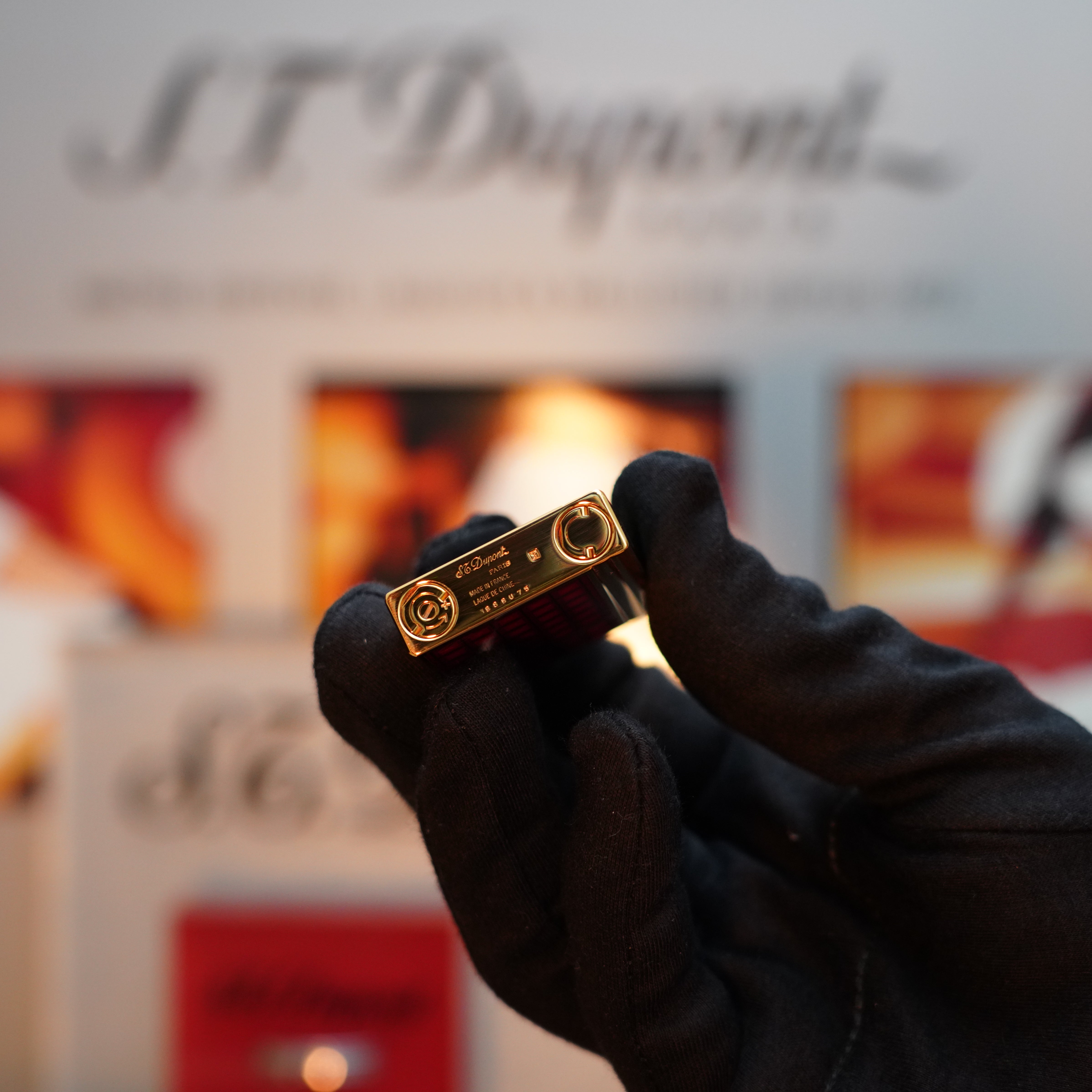 Vintage 1990 S.T. Dupont Gatsby Vertigo Limited Edition 24k Gold