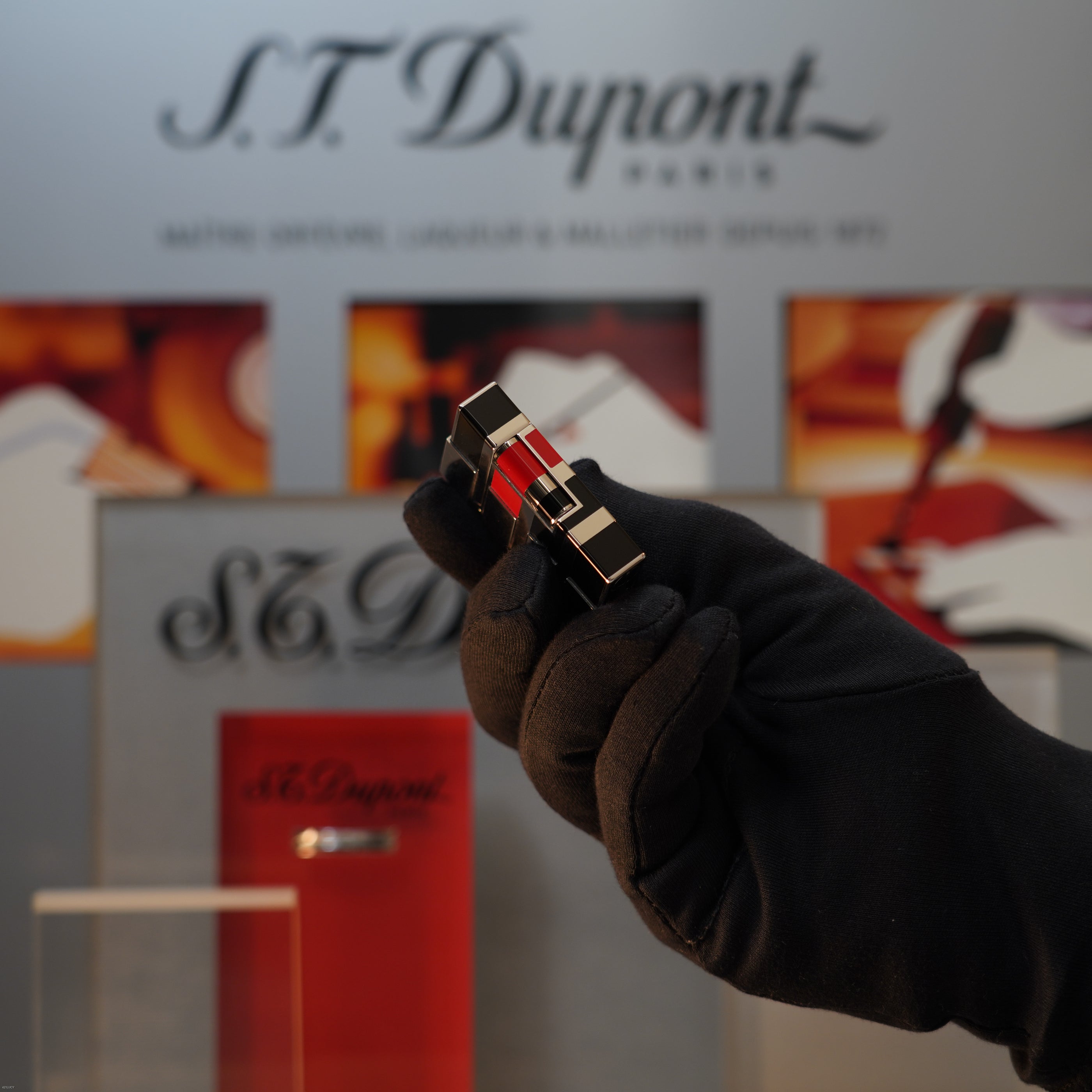 Vintage 2003 S.T. Dupont Gatsby ART & Technique Limited Edition Heavy Platinum Ligne 2 Lighter Clink Sound