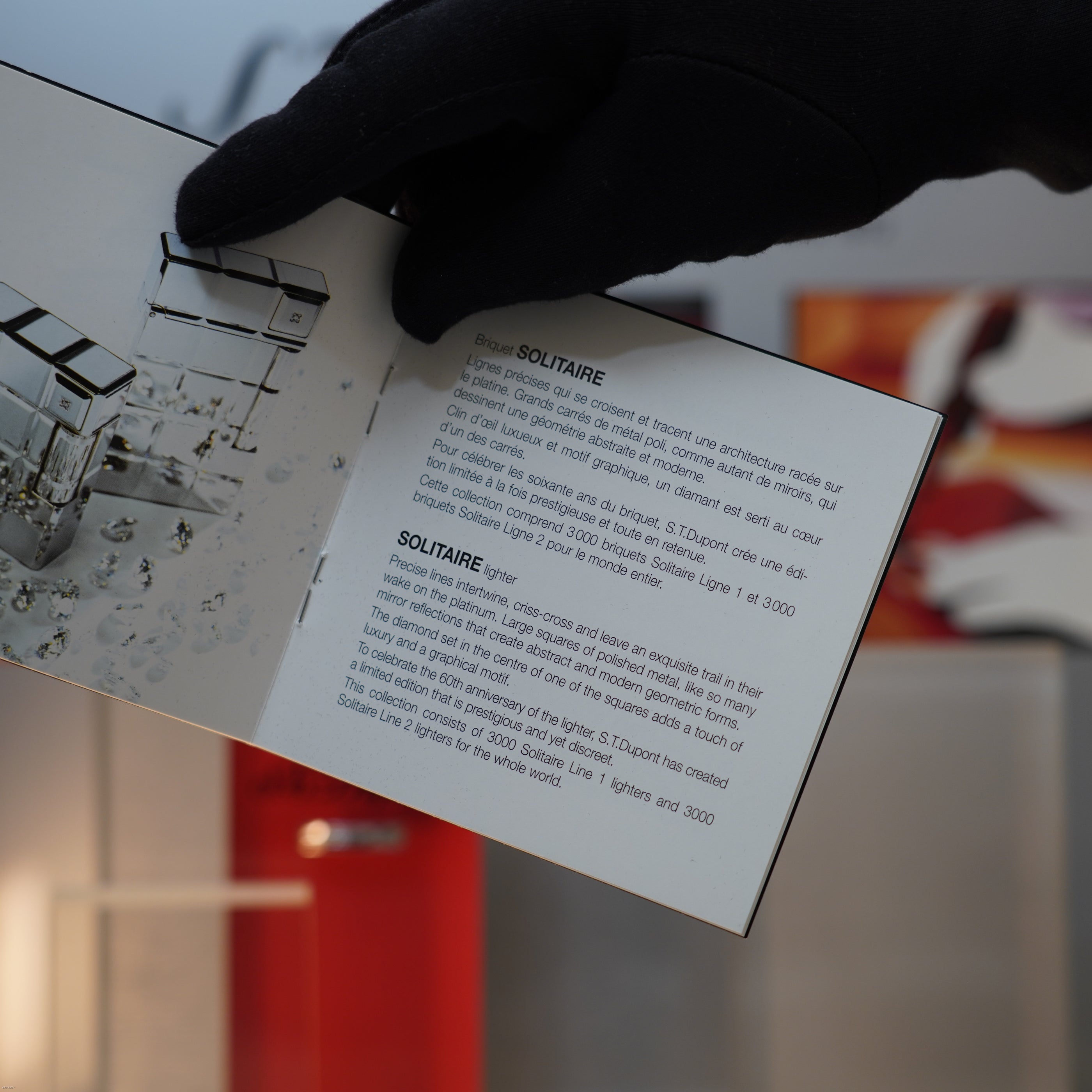 Vintage 1990 S.T. Dupont Large Ligne 2 Heavy Platinum Natural Diamond 60 Years Anniversary Limited Edition Lighter Clink Sound