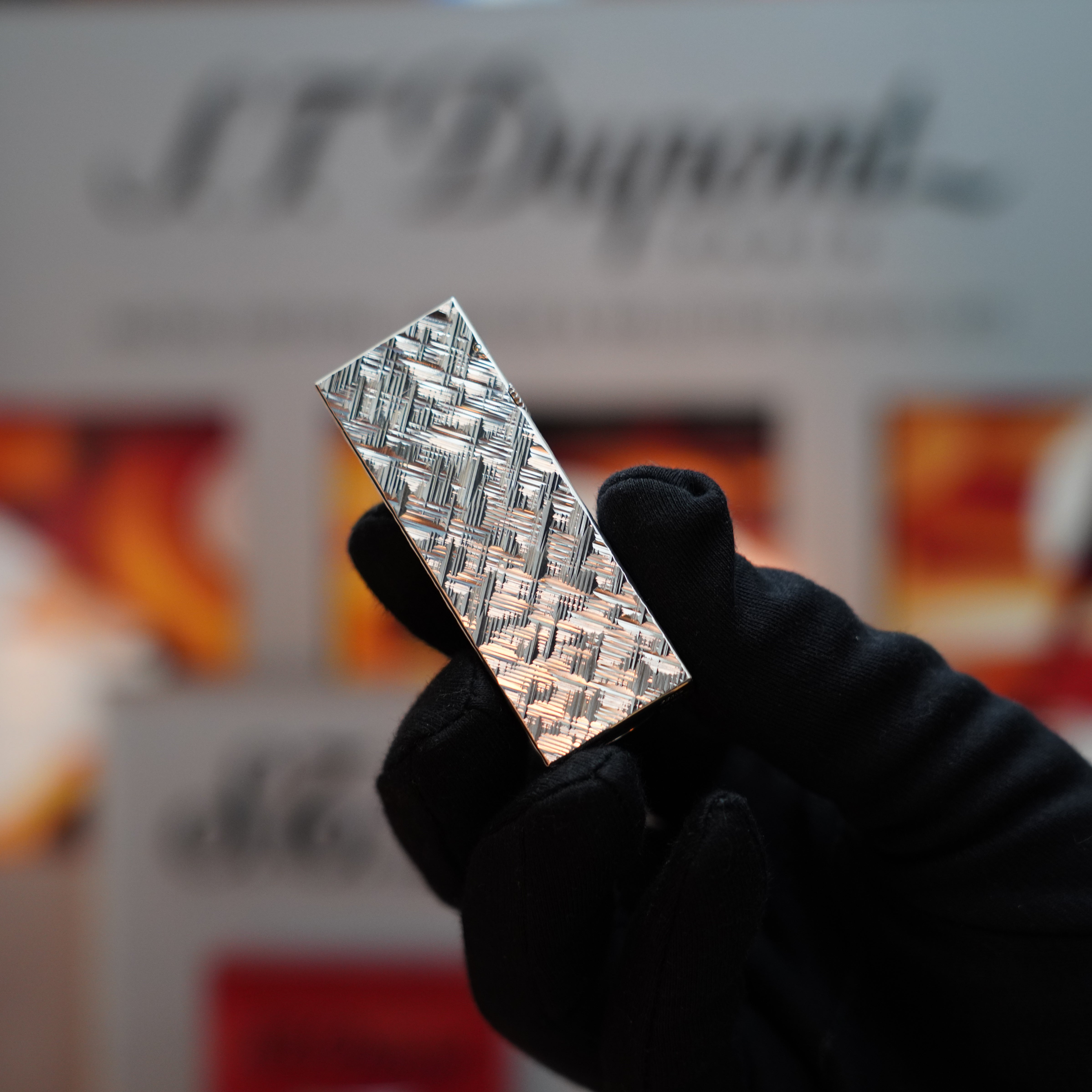 Vintage 1980 Dunhill D line Rollagas Cross Hatch Heavy