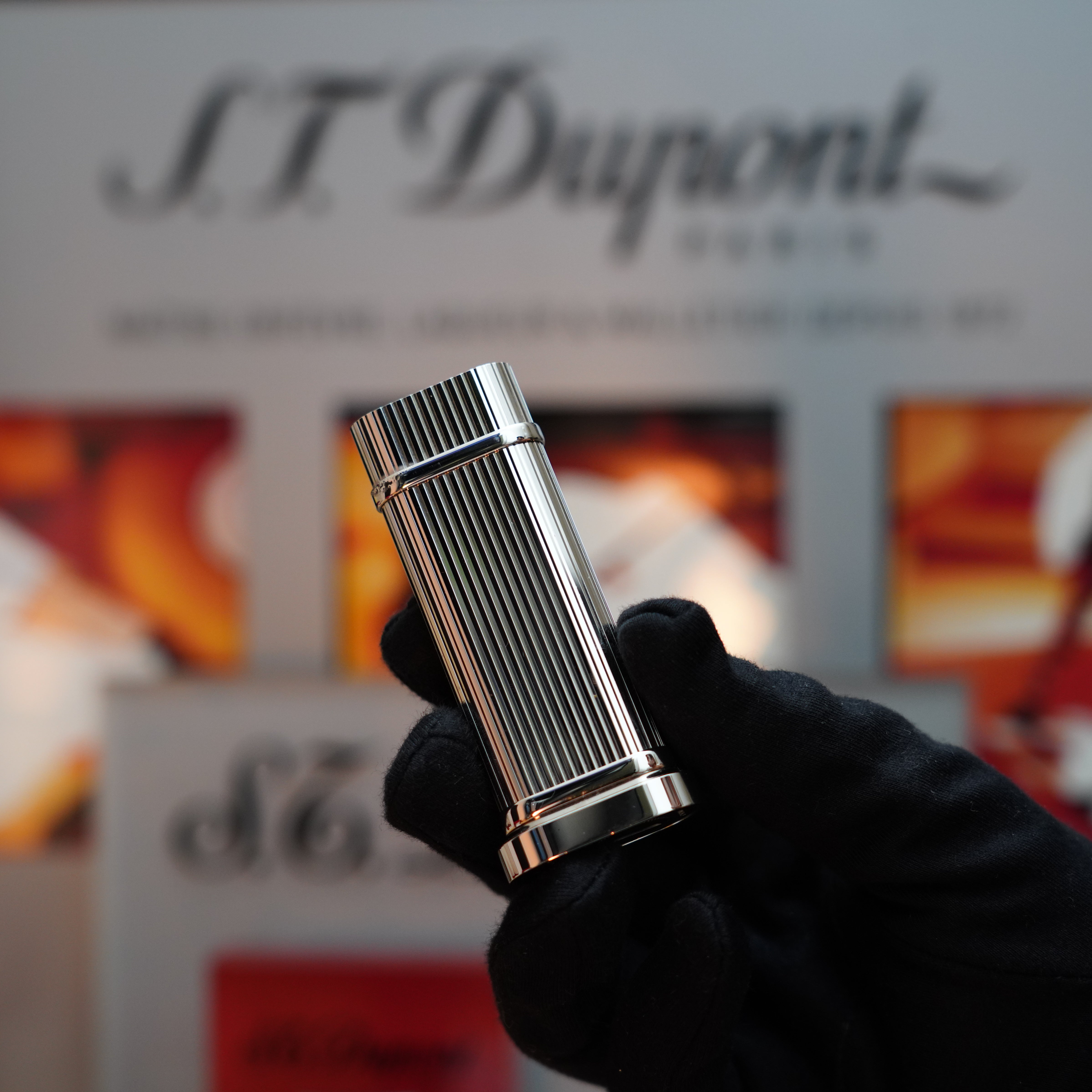 Vintage 1990 Cartier Pasha Vertical Line Heavy Palladium Finish