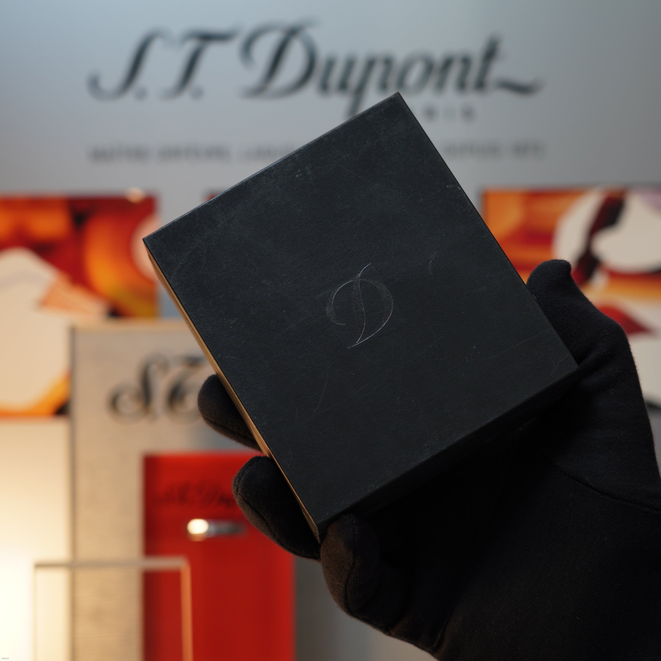 Vintage 1999 S.T. Dupont Montparnasse Rare Gunmetal Finish Brushed Pattern Large Ligne 2 Lighter Clink Sound