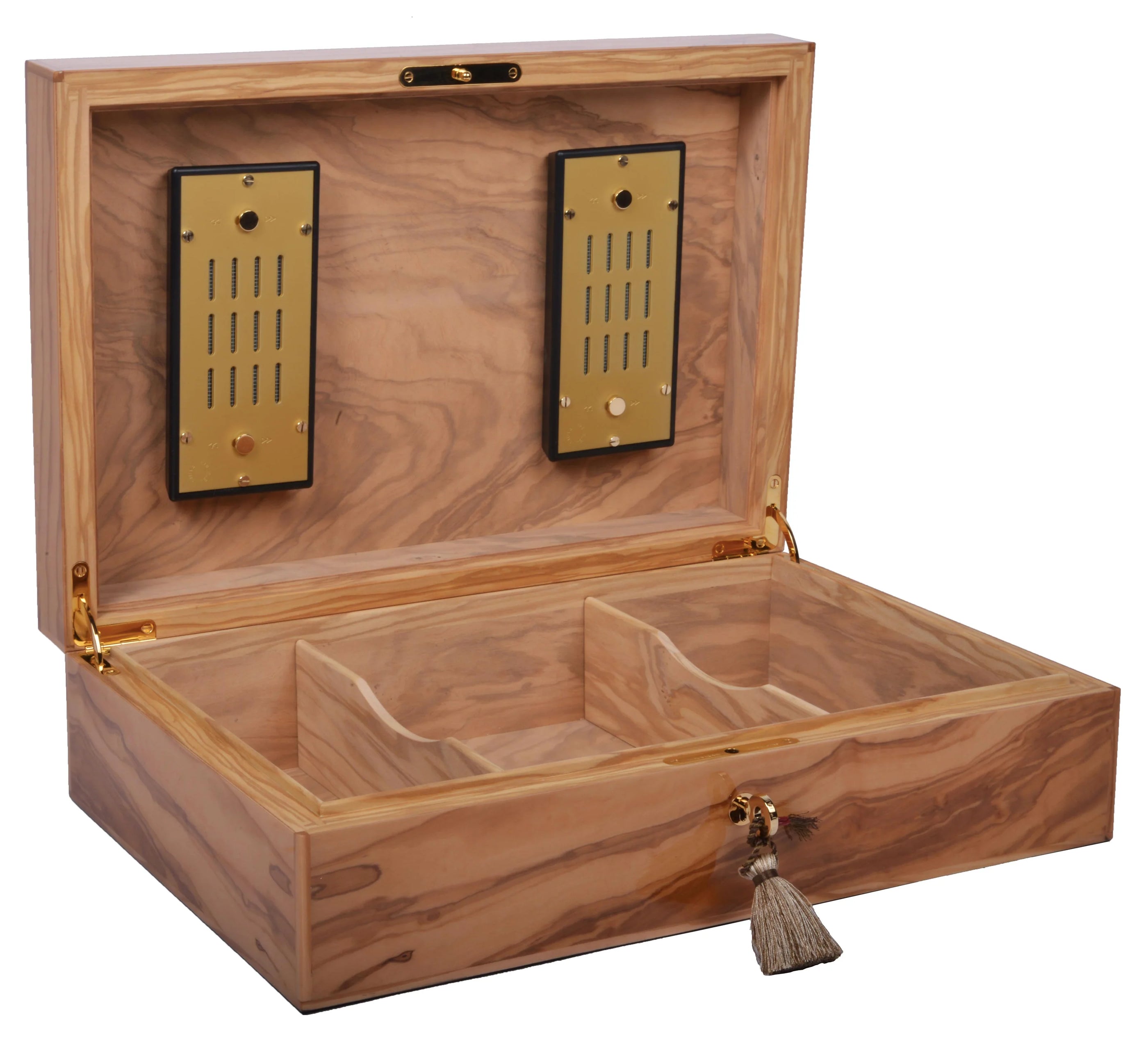 Elie Bleu Olive Wood Classic Humidor (110 Cigars)