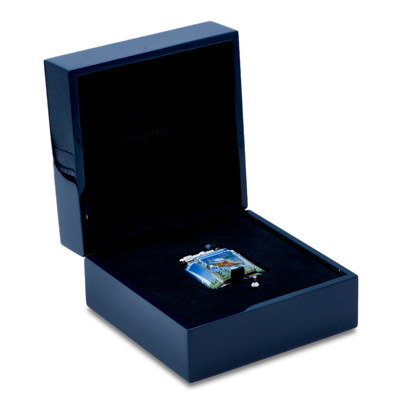 Dunhill Limited Edition Blue Aquarium Moth Turbo Lighter