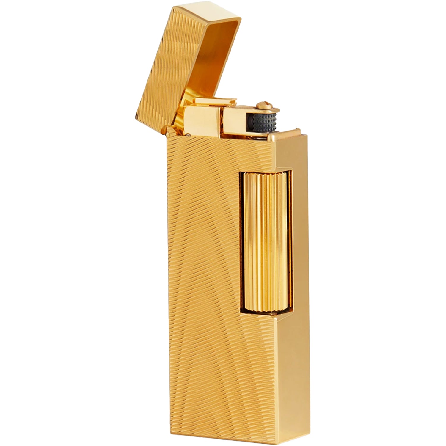 Dunhill Moire Gold Finish Rollagas Lighter | KirbyAllison.com Dunhill Moire Gold Finish Rollagas Lighter | KirbyAllison.com