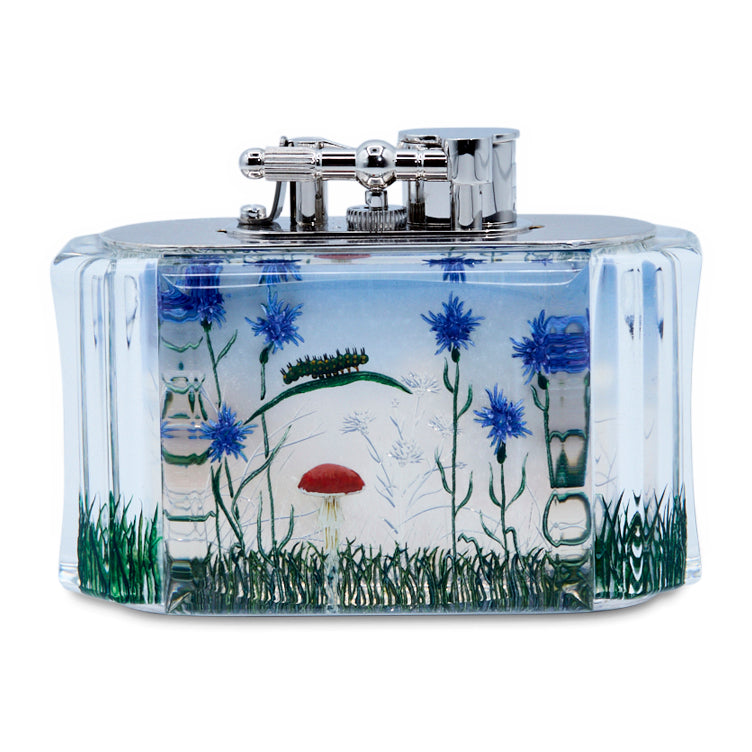 Dunhill Limited Edition Blue Aquarium Moth Table Lighter