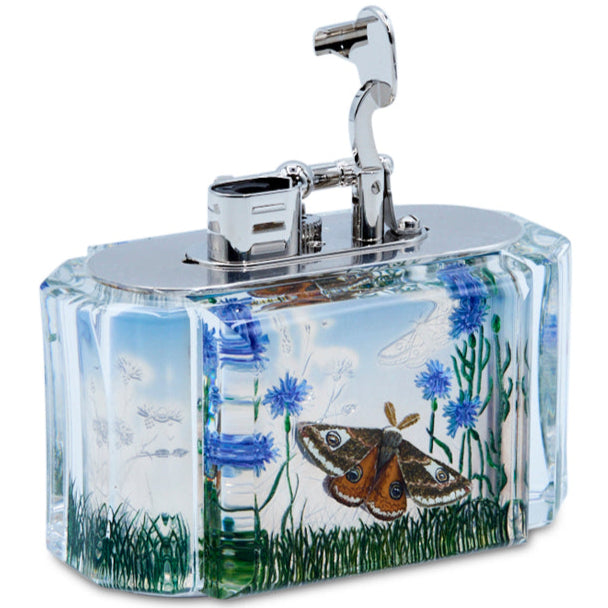 Dunhill Limited Edition Blue Aquarium Moth Table Lighter