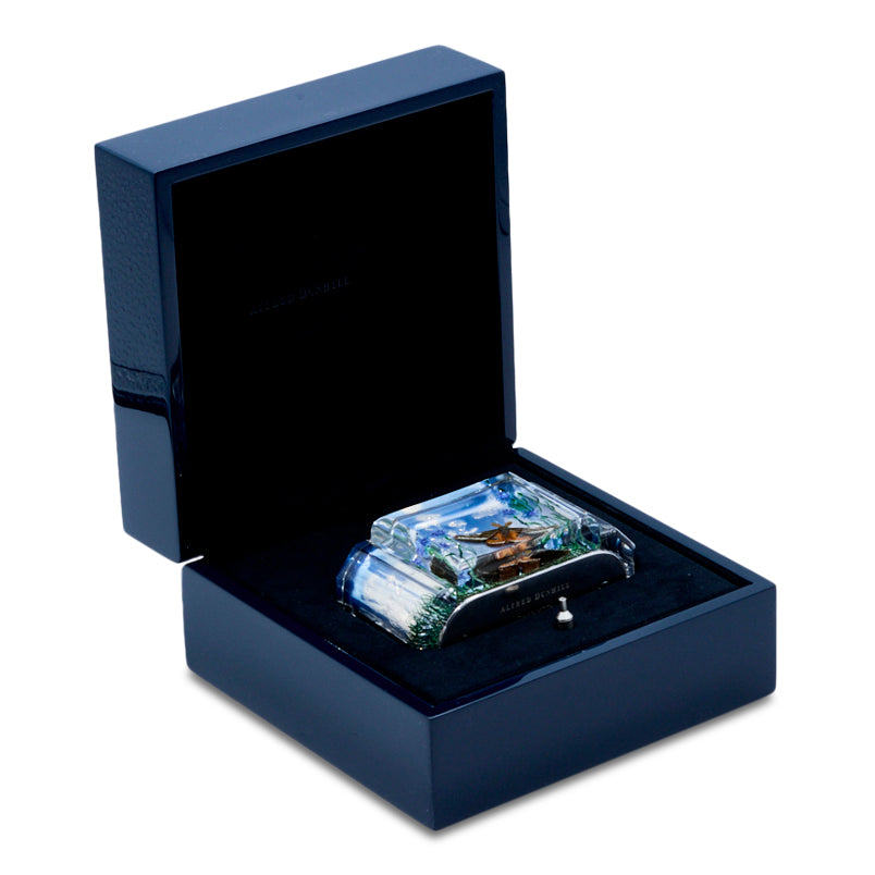 Dunhill Limited Edition Blue Aquarium Moth Table Lighter