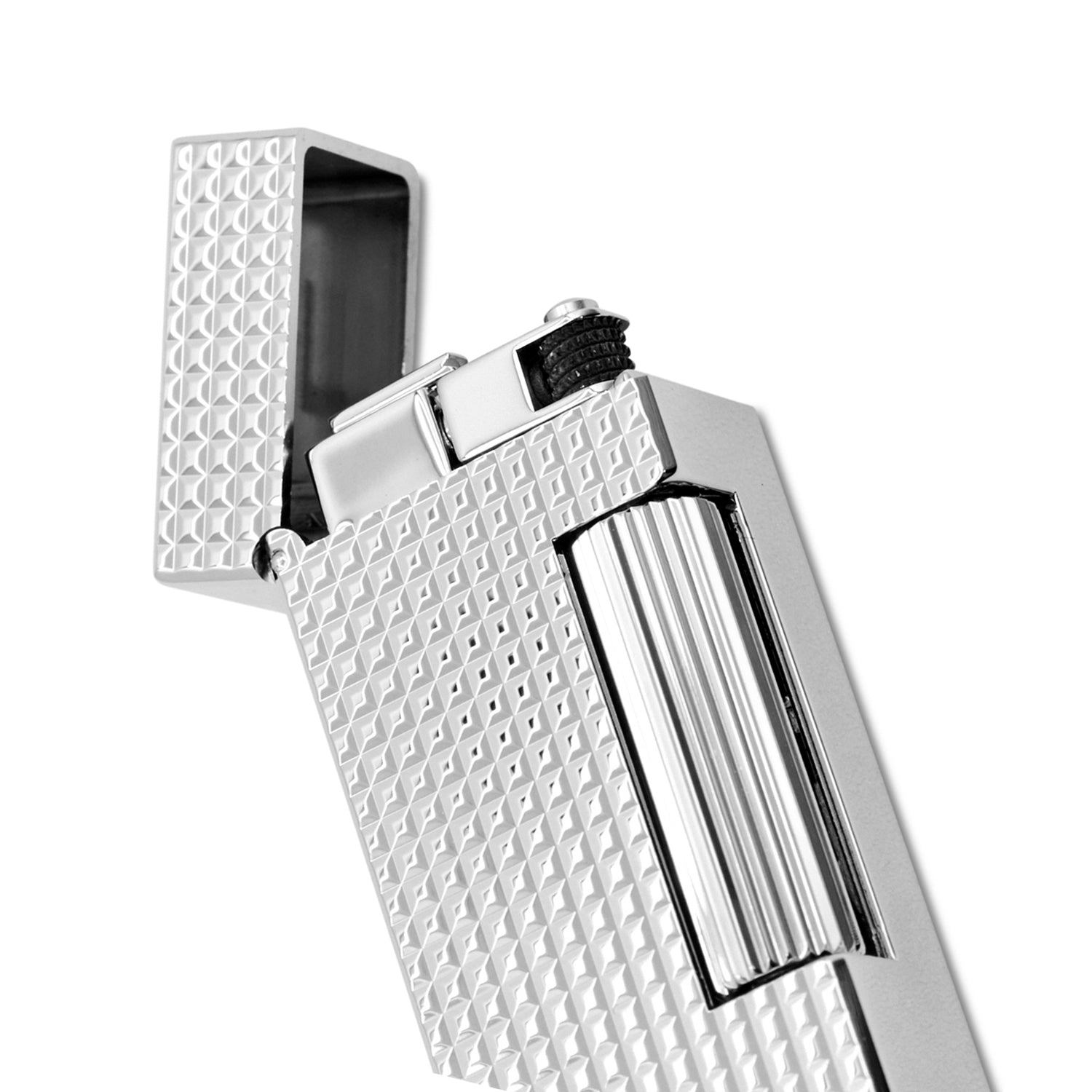 Dunhill Hobnail Silver Finish Rollagas Lighter