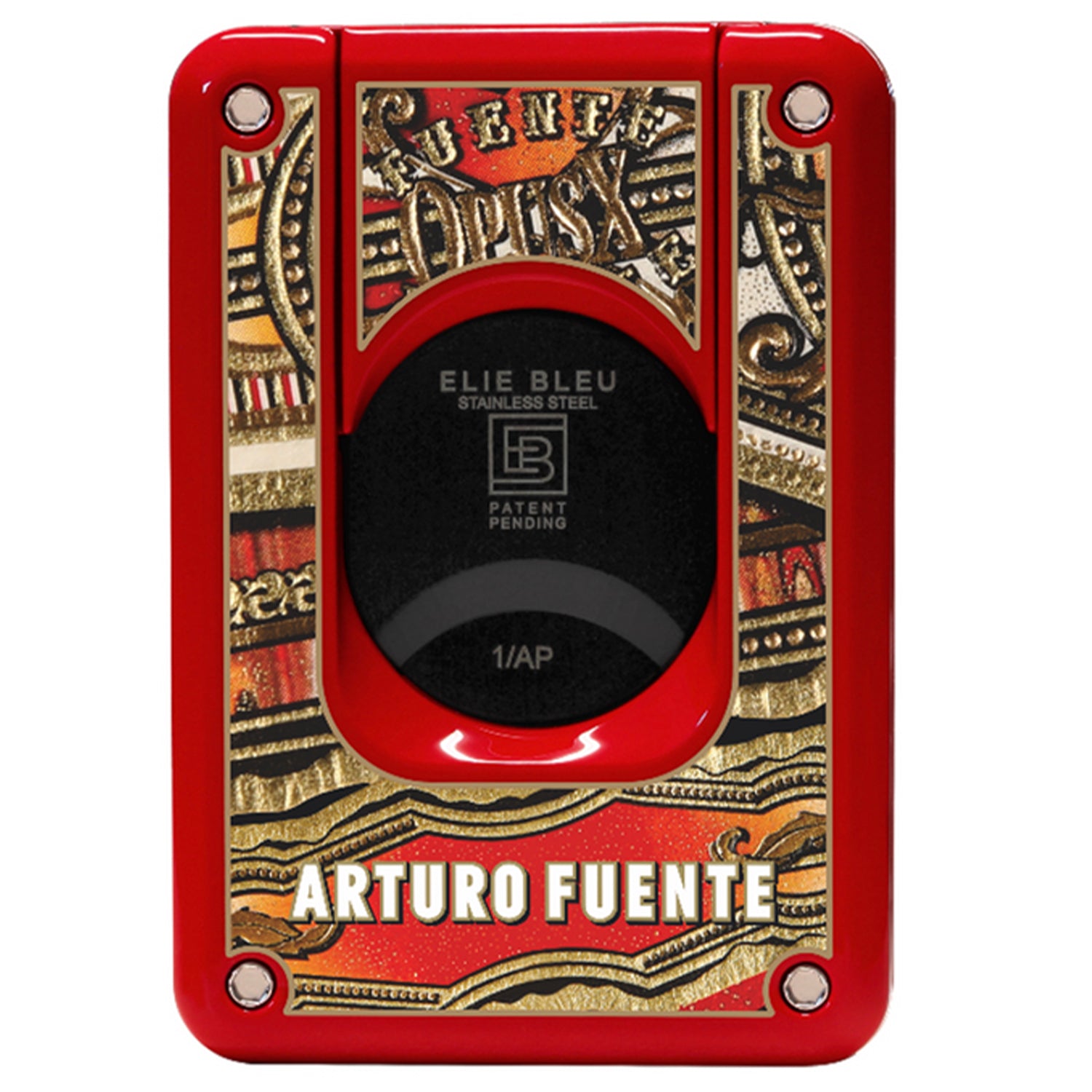 Elie Bleu Limited Edition Fuente Opus X Angel's Share Red & Gold Cigar Cutter