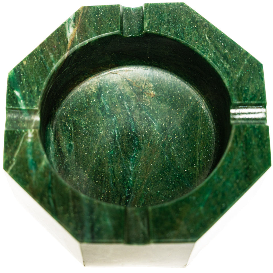 Kirby Allison Green Aventurine Cigar Ashtray | KirbyAllison.com