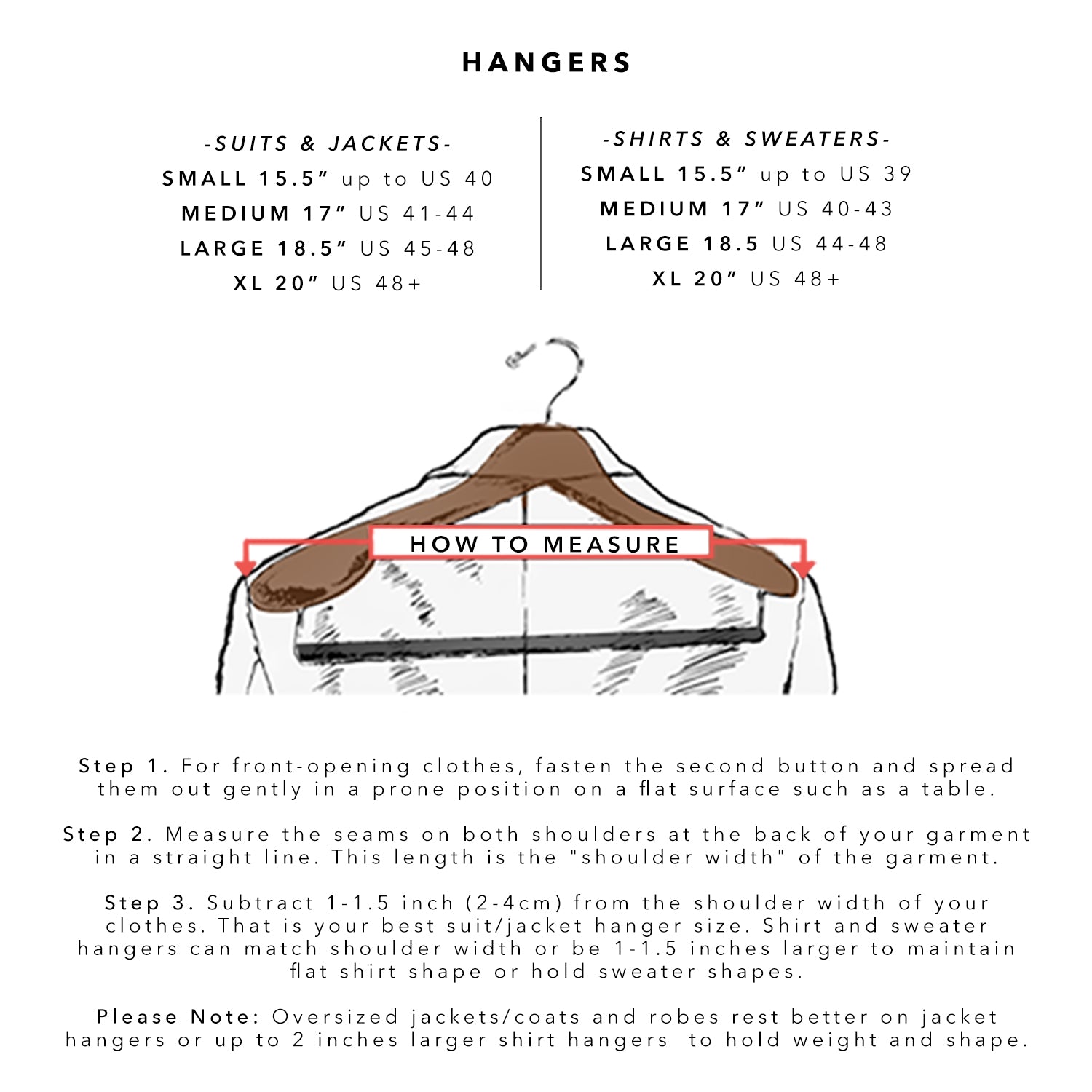 Luxury Wooden Sweater and Polo Hanger