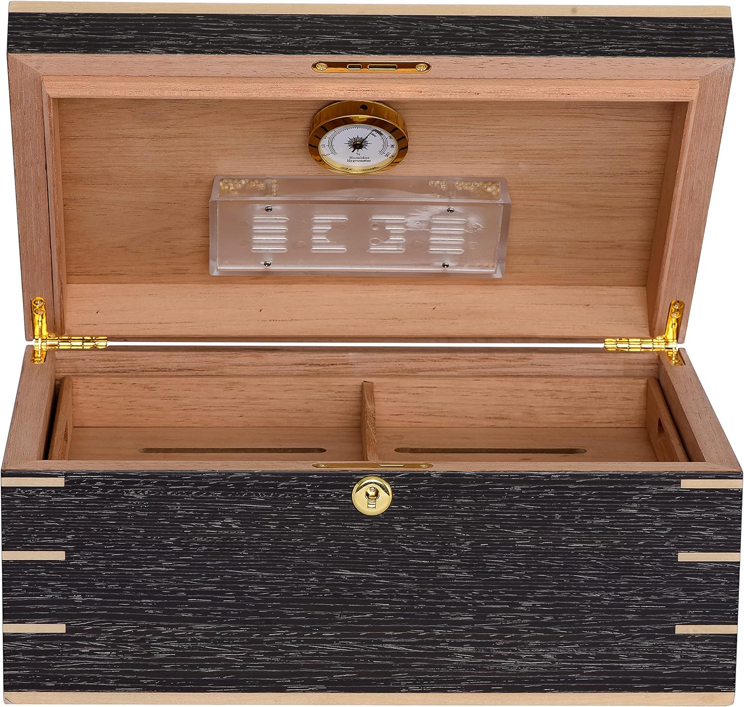 Kirby Allison Dark Grey Oak Desktop Humidor (60 Cigars)