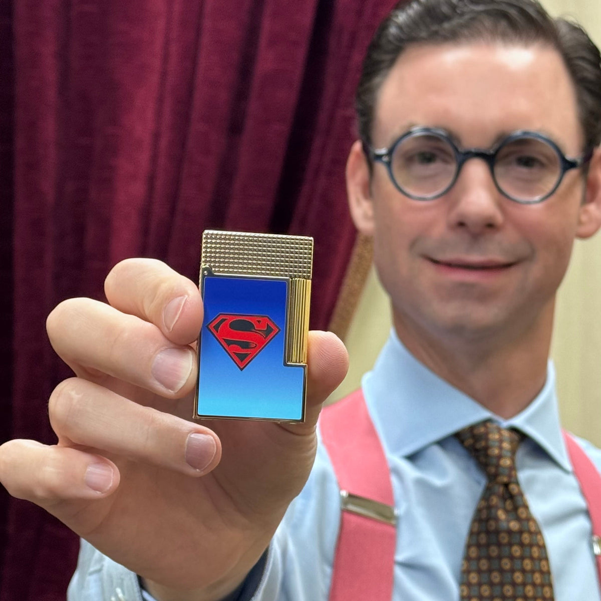 S.T. Dupont Limited Edition Line 2 Superman Gold Lighter