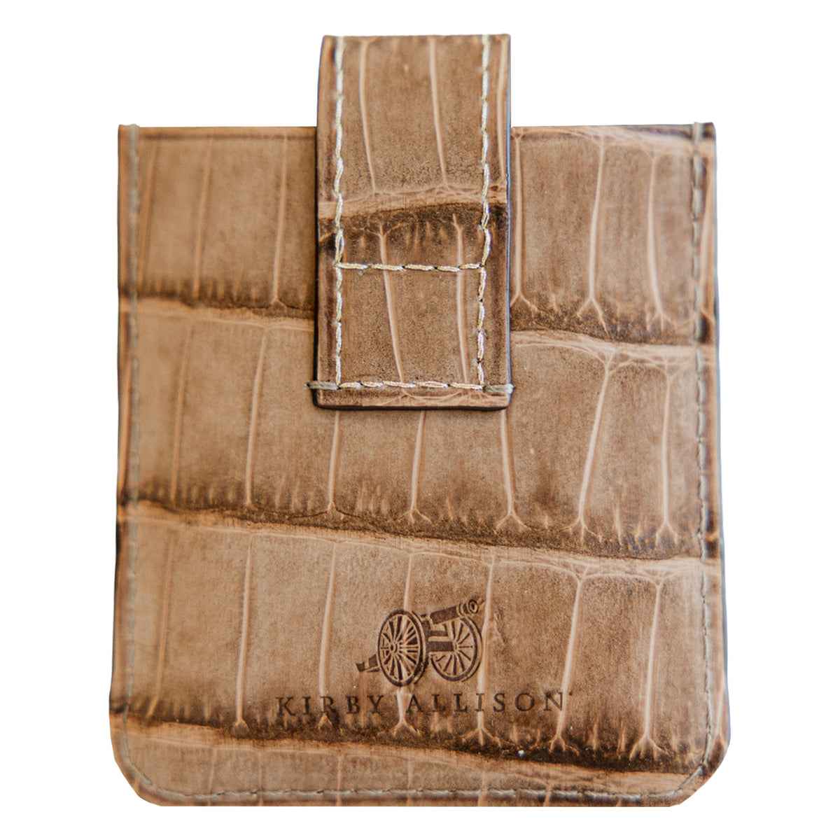 Jean Rousseau x Kirby Allison Brown Suede Alligator Lighter Case