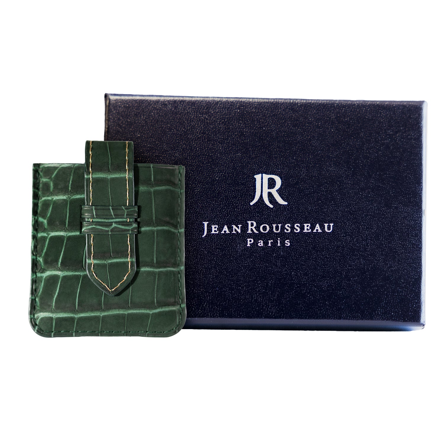 Jean Rousseau x Kirby Allison Green Alligator Suede Lighter Case