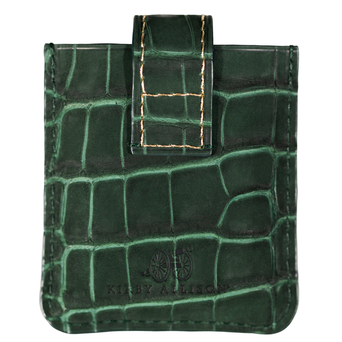 Jean Rousseau x Kirby Allison Green Alligator Suede Lighter Case