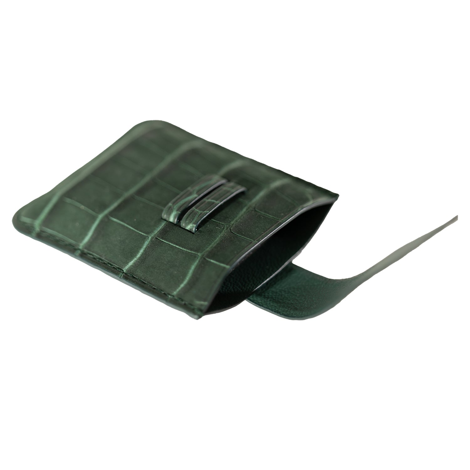 Jean Rousseau x Kirby Allison Green Alligator Suede Lighter Case