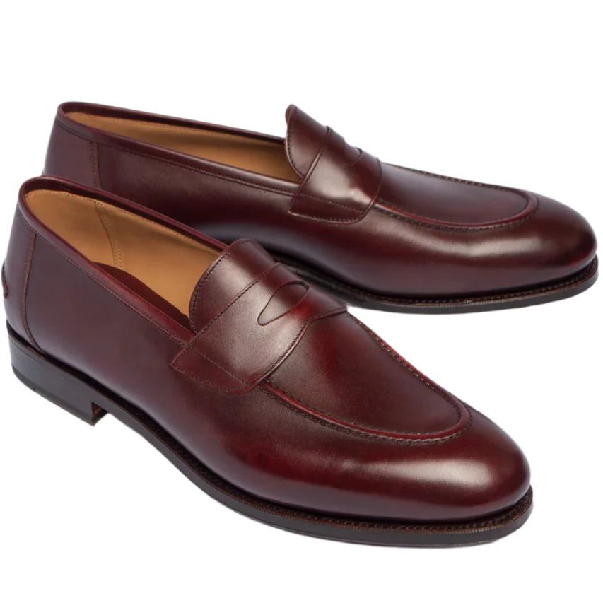 Penny Loafer, Burgundy, Rufer Last