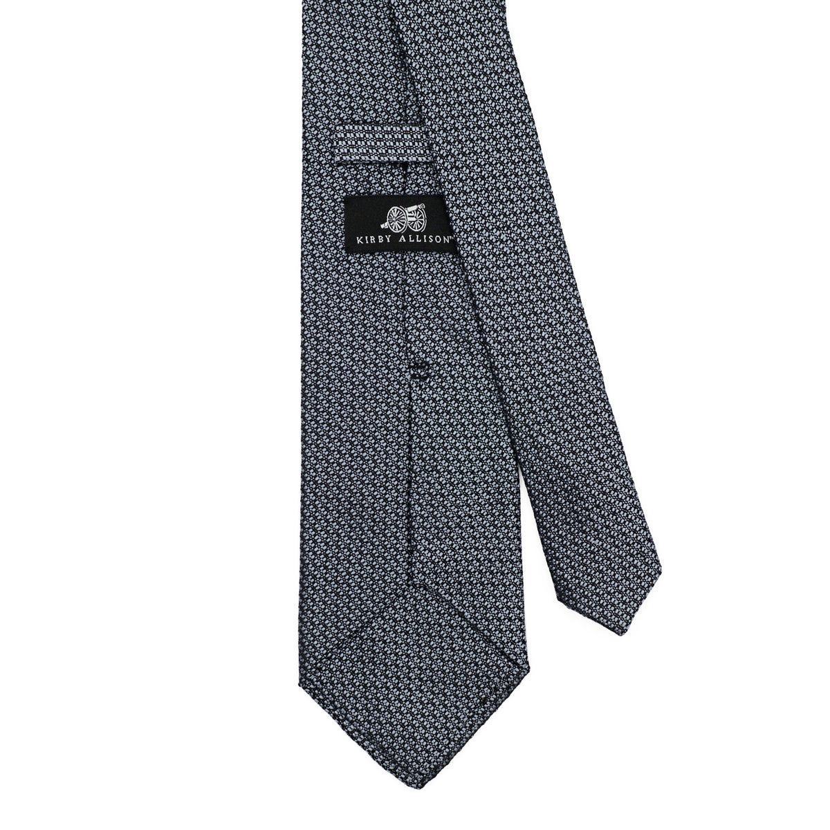 Sovereign Grade Silver & Black Mock Grenadine Tie - 150 cm