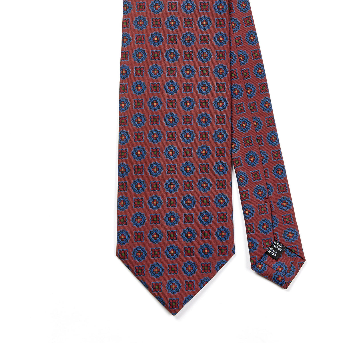 Sovereign Grade Rust Floral Diamond Ancient Madder Tie, 150x8.5 cm ...