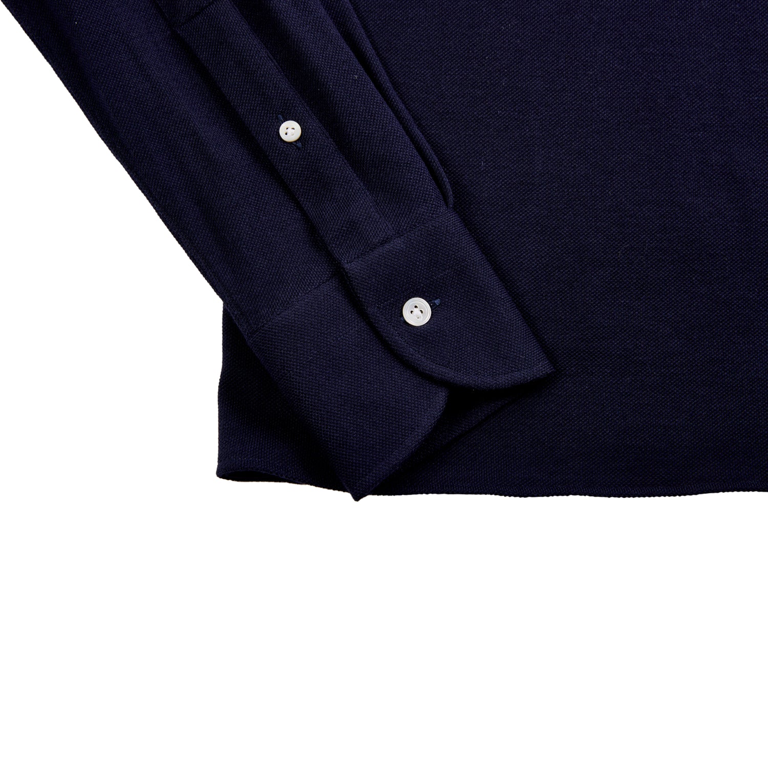 100 Hands x Kirby Allison Navy Long Sleeve Knit Polo