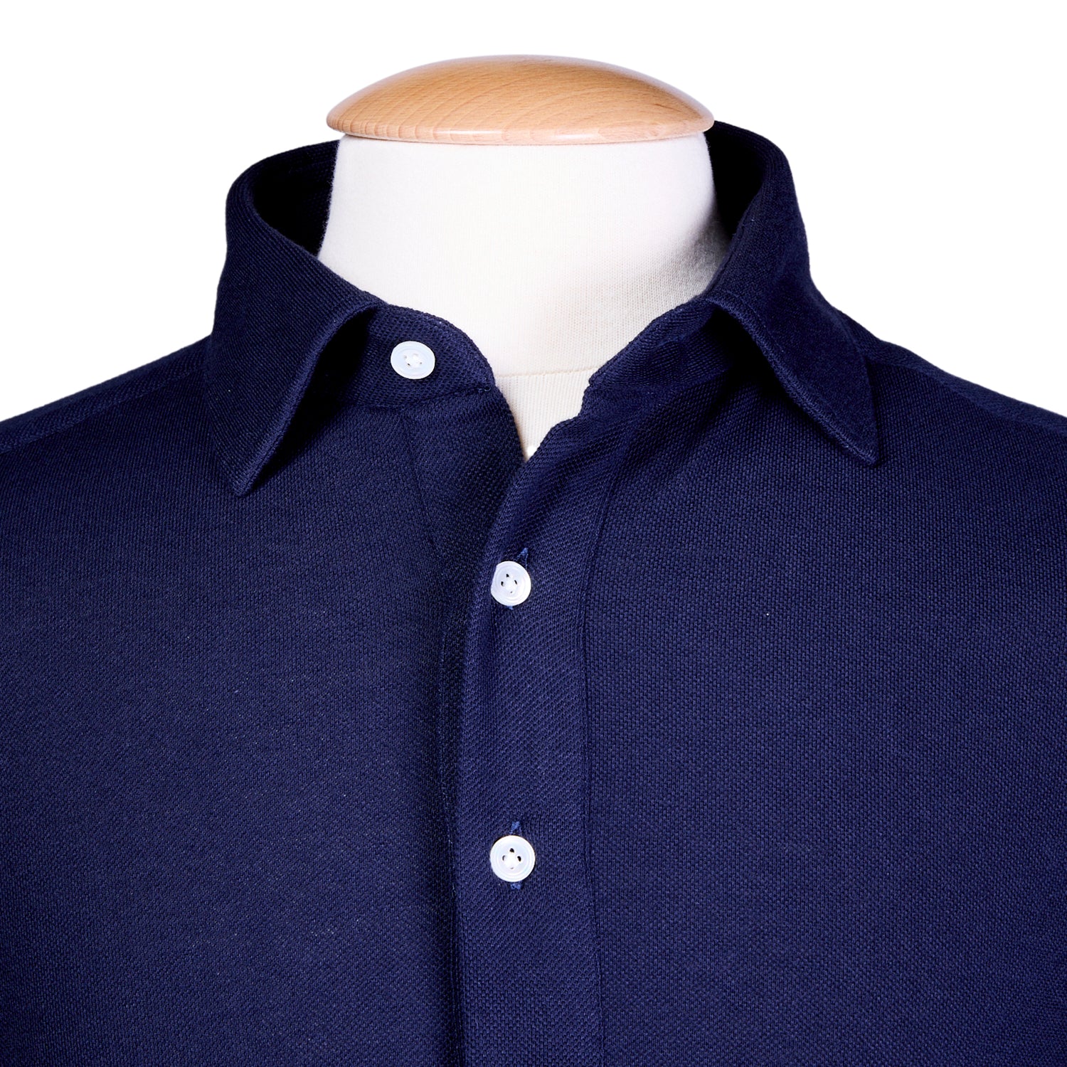 100 Hands x Kirby Allison Navy Long Sleeve Knit Polo