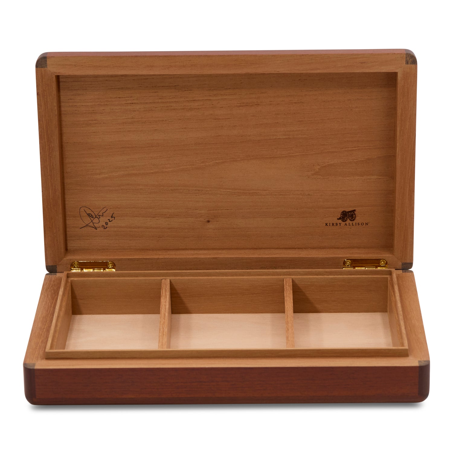 Kirby Allison Solid Wood Marketry Humidor (10 Cigars)