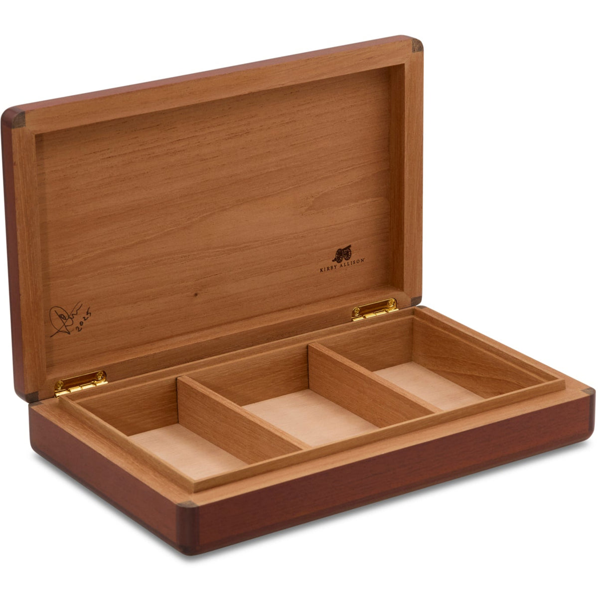 Kirby Allison Solid Wood Marketry Humidor (10 Cigars)