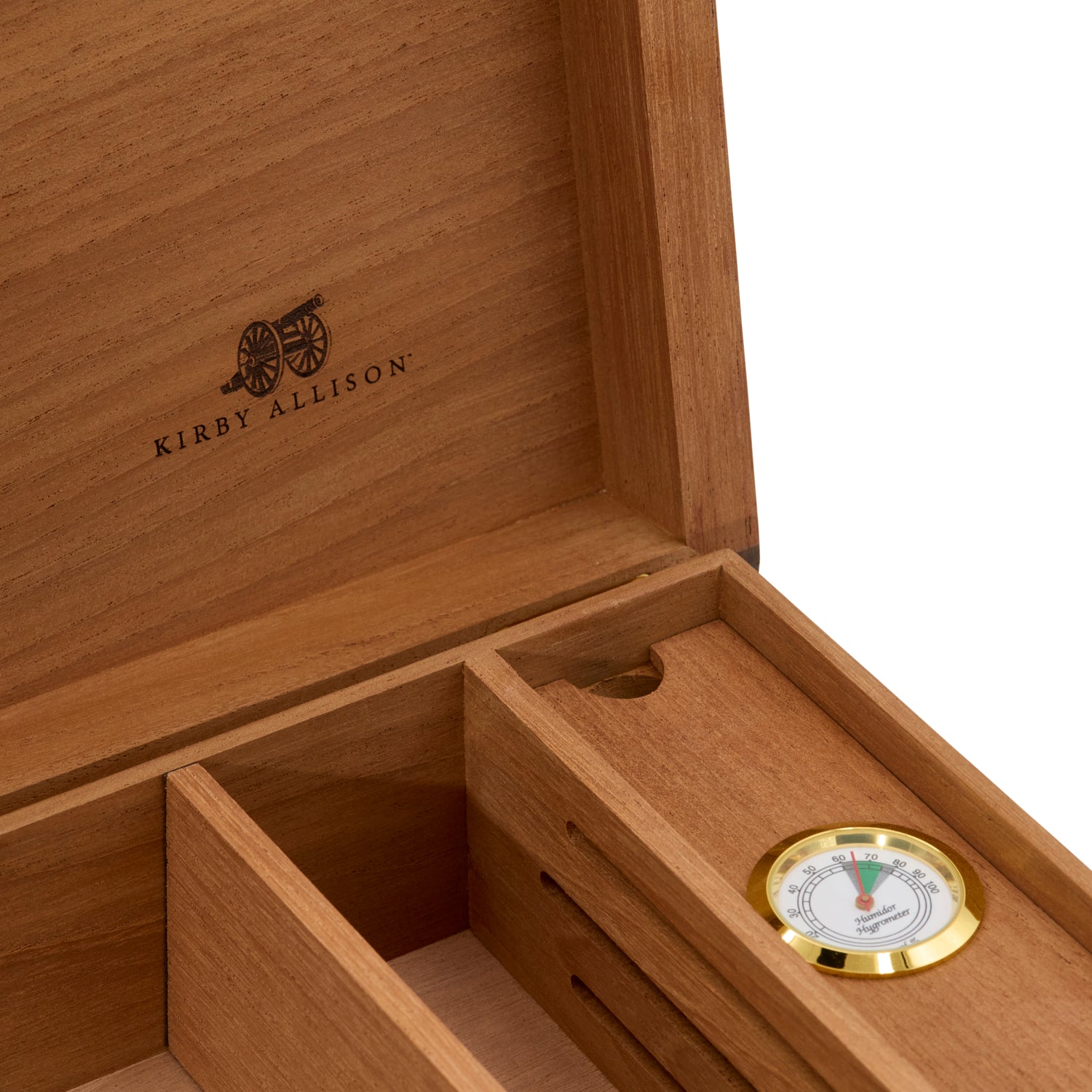Kirby Allison Solid Wood Marketry Small Humidor (20 Cigars)