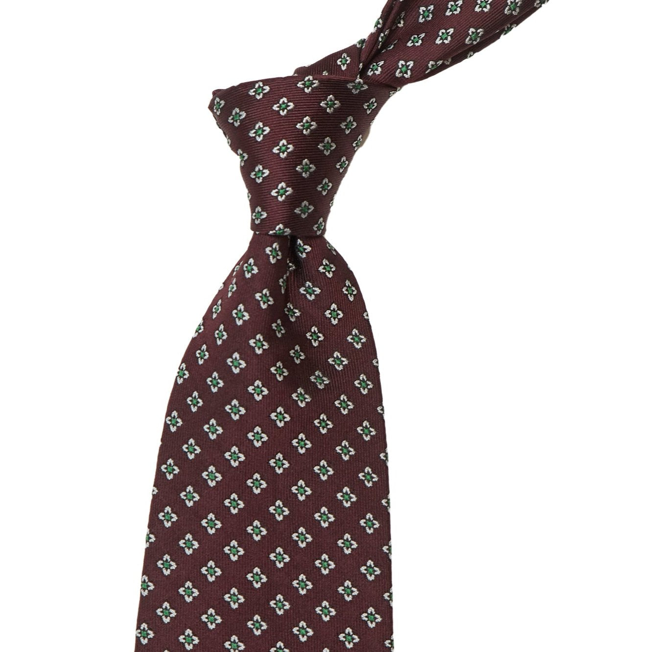 Sovereign Grade Burgundy Jacquard Floral Tie