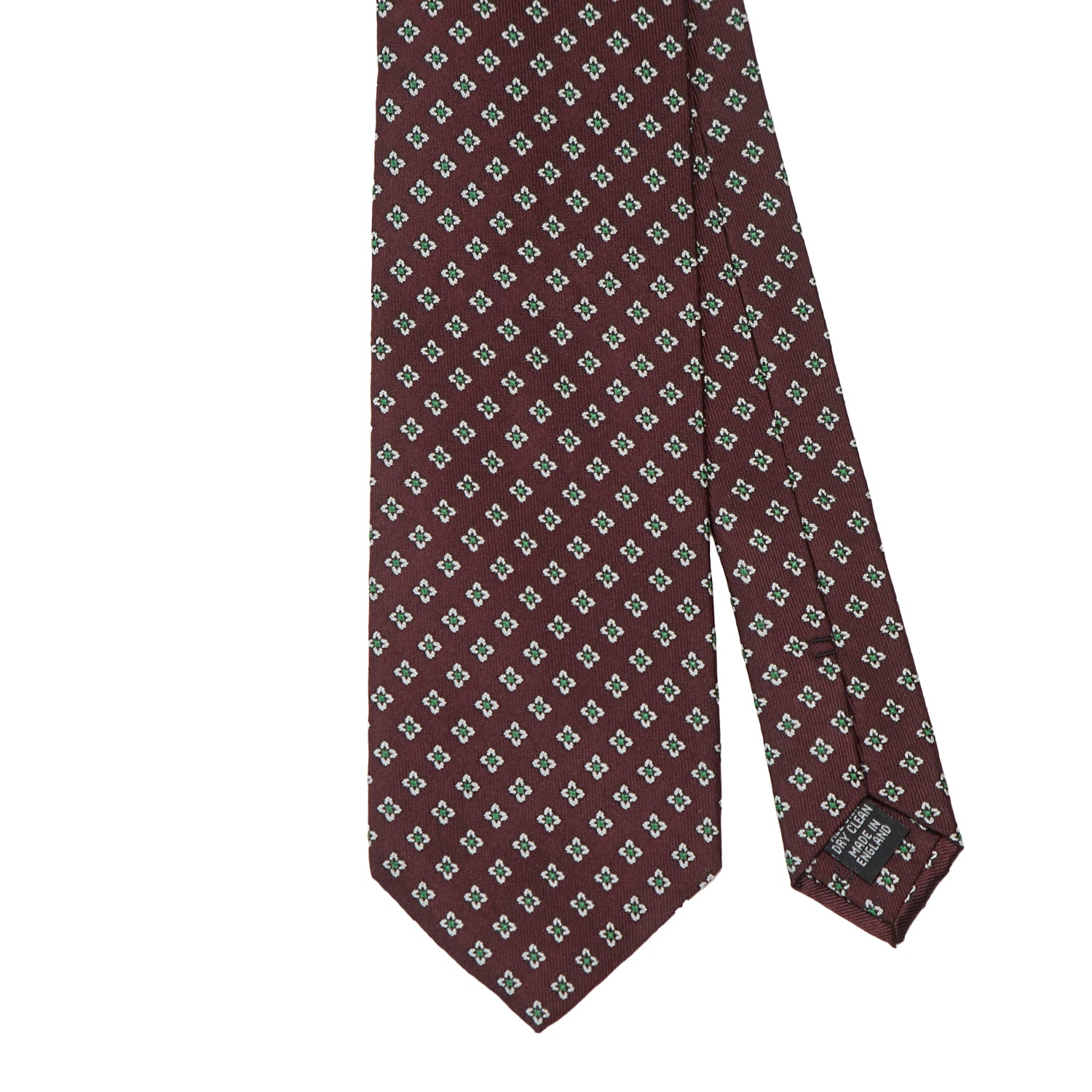 Sovereign Grade Burgundy Jacquard Floral Tie