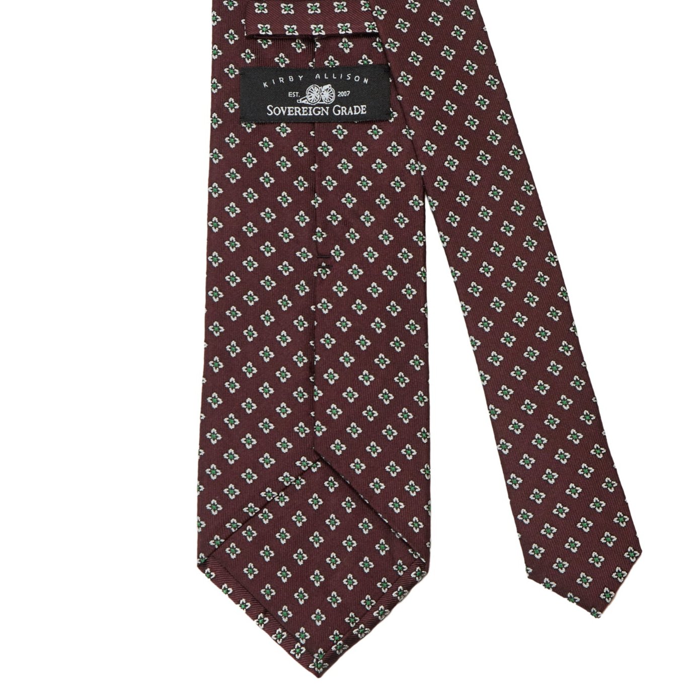 Sovereign Grade Burgundy Jacquard Floral Tie